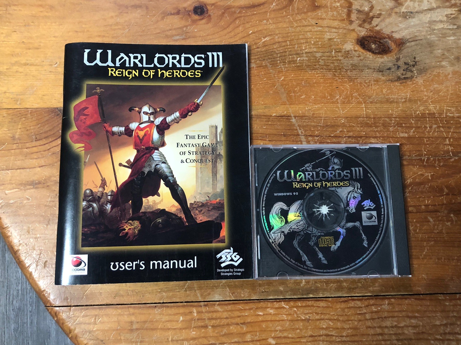 WARLORDS III 3 REIGN OF HEROES 1997 PC Game complete Big Box Win 95 Red Orb SSG