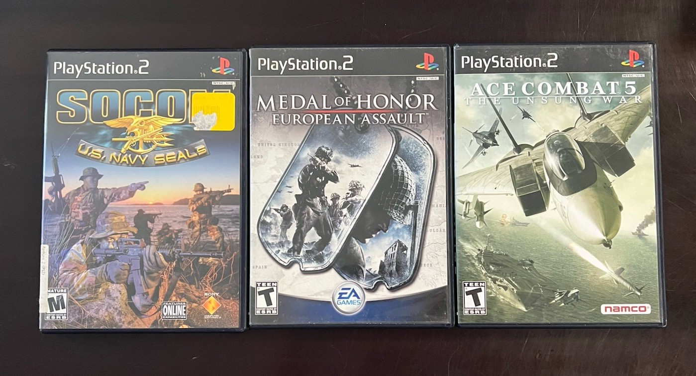 Ace Combat 5 + MOH European Assault + Socom US Navy Seals – PlayStation 2 Tested