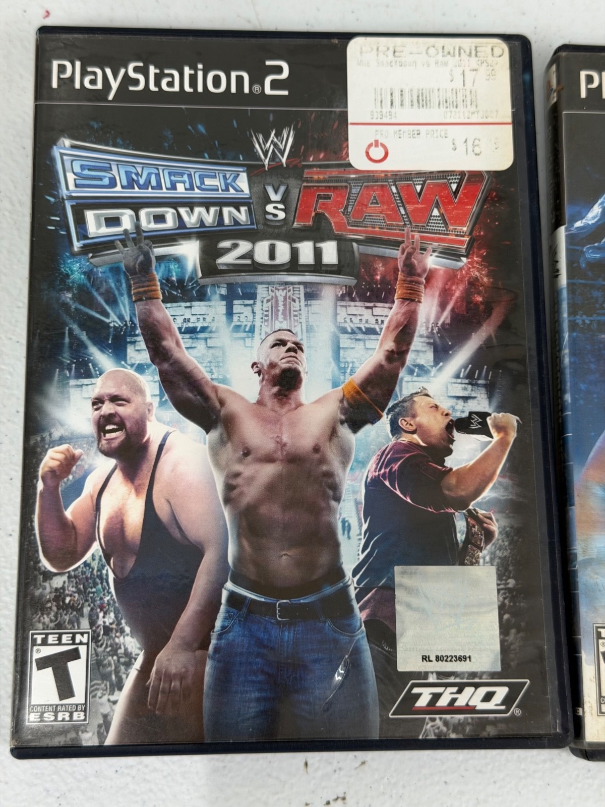 WWE GAMES SMACKDOWN VS. RAW 2011 2010 HERE COMES THE PAIN PS2 WRESTLING