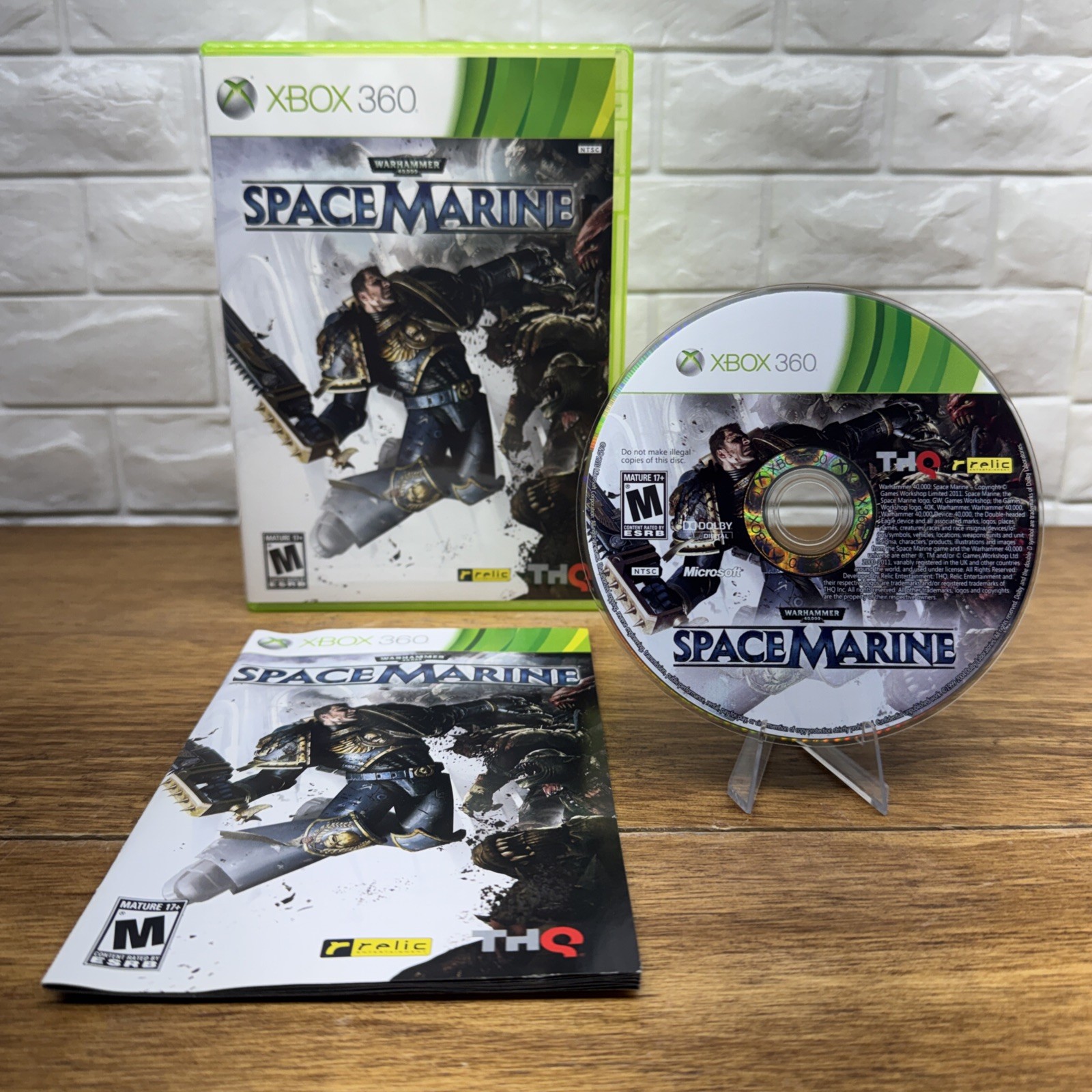 Warhammer 40,000: Space Marine (Xbox 360, 2011) CIB Refurbished 1 Yr Warranty