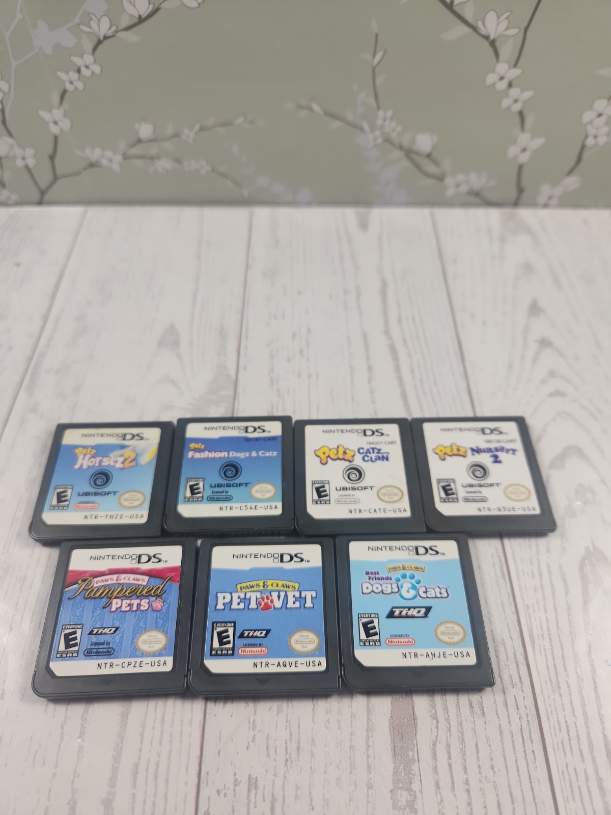 Nintendo DS Kids 7-Game Lot Petz And Paws And Claws Games.