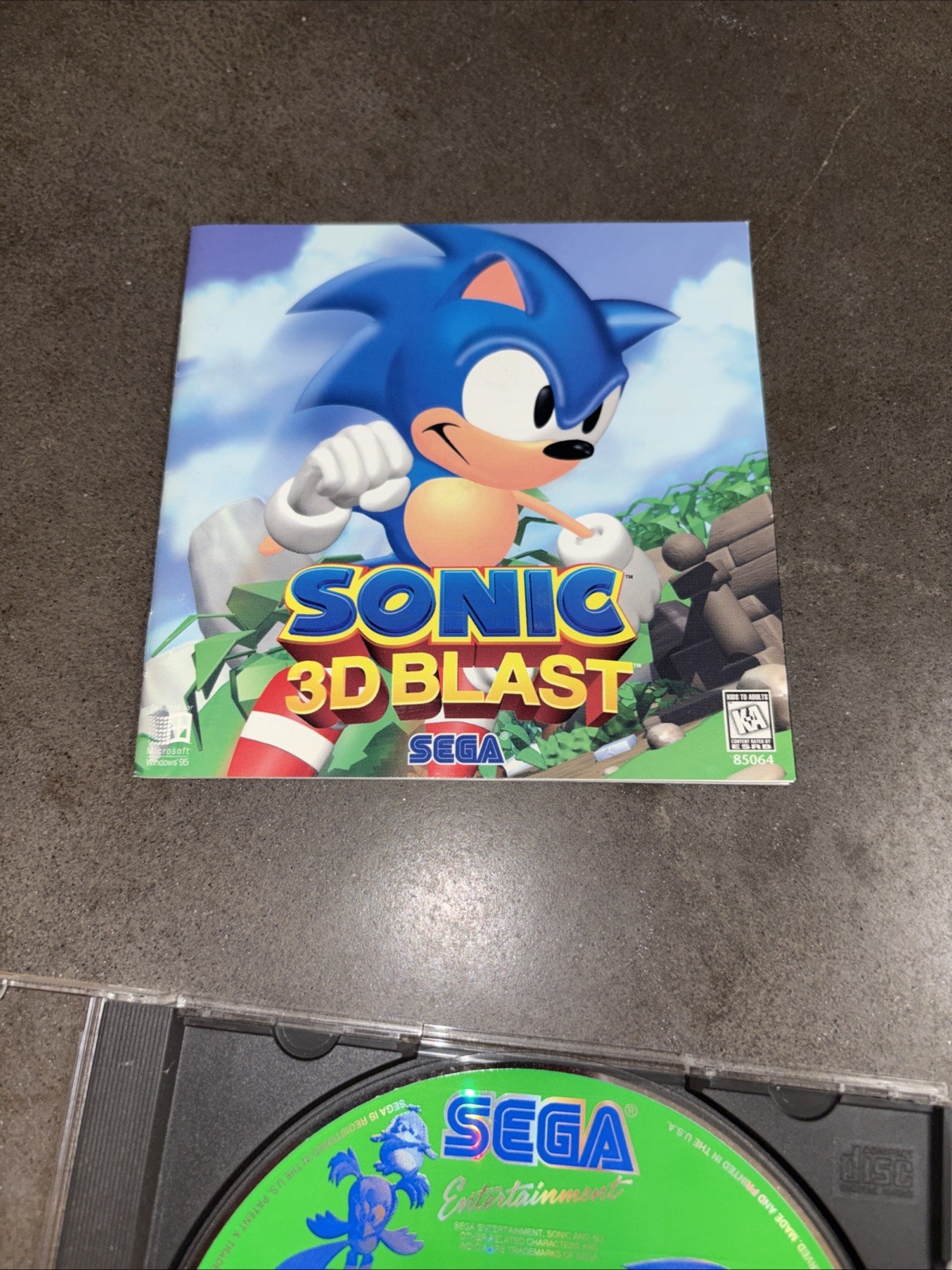 Sonic 3D Blast Sega PC Computer Game Windows 95 NTSC US RARE