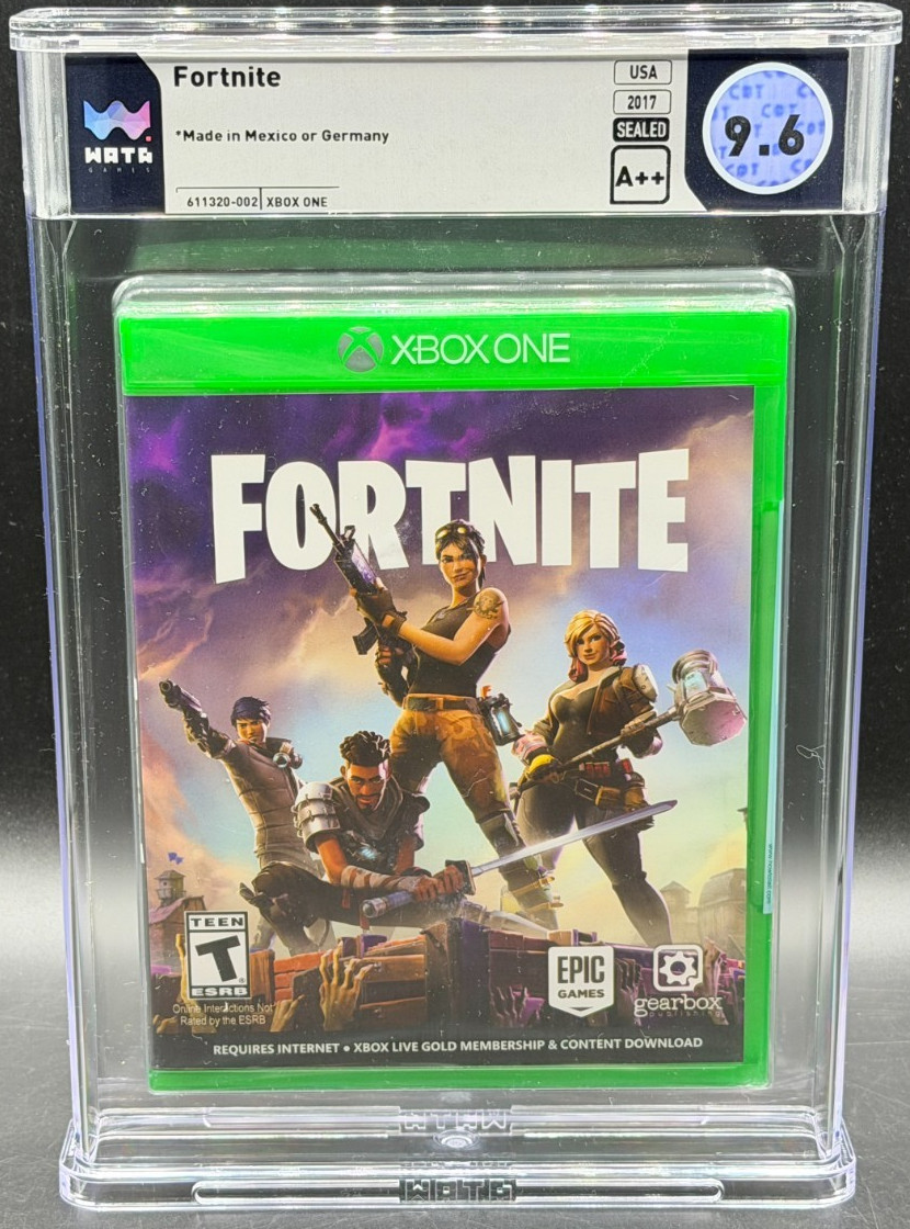 Fortnite Microsoft Xbox One Sealed New WATA 9.6 A++ Graded Epic Gearbox Games
