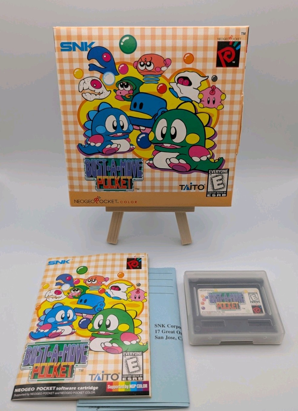 BUST-A-MOVE POCKET [Neo Geo Pocket Color NGPC] – US CIB w/REG CARD, MINT, TESTED