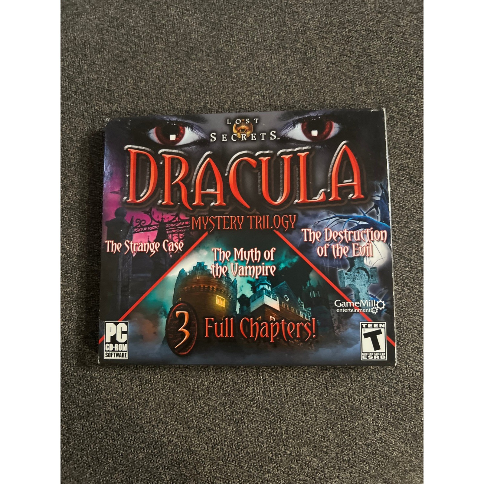 GameMill Lost Secrets Dracula Mystery Trilogy PC Game OS Multi 3 Full Chapters