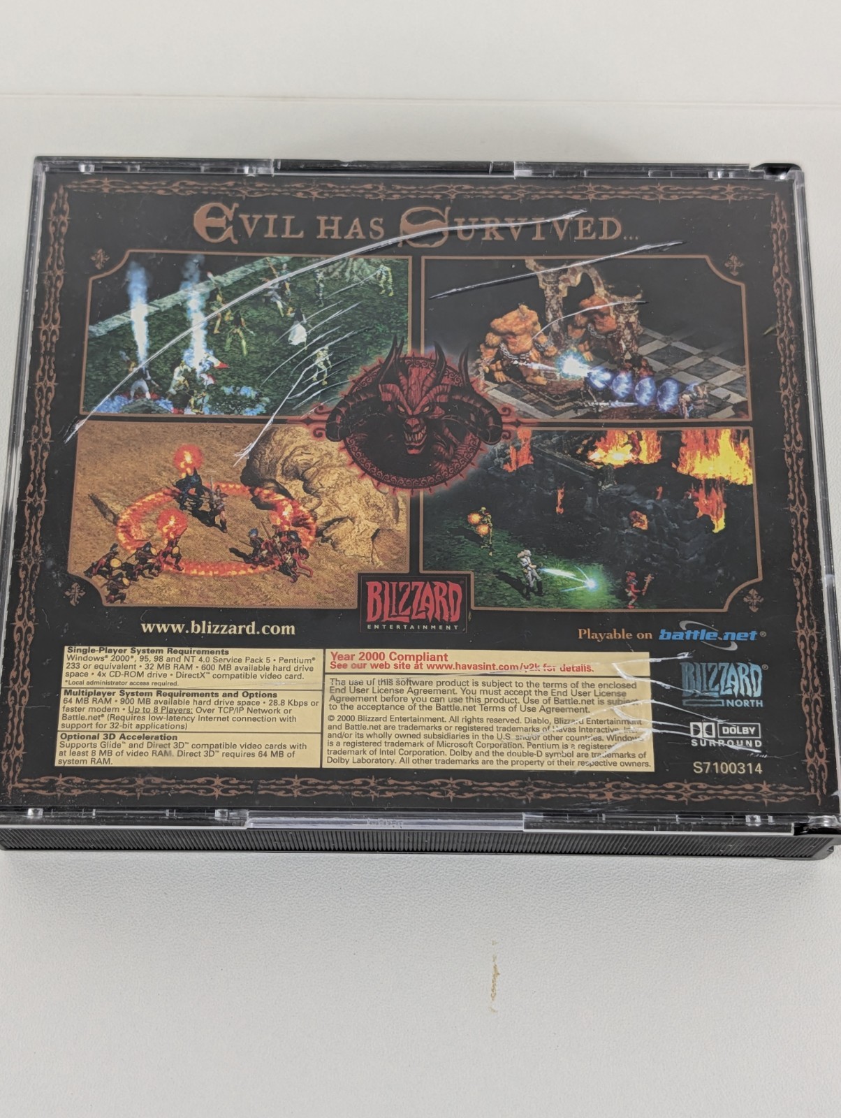 Diablo 2 Collector’s Edition PC Blizzard Entertainment Game 3 Discs + Case&Code