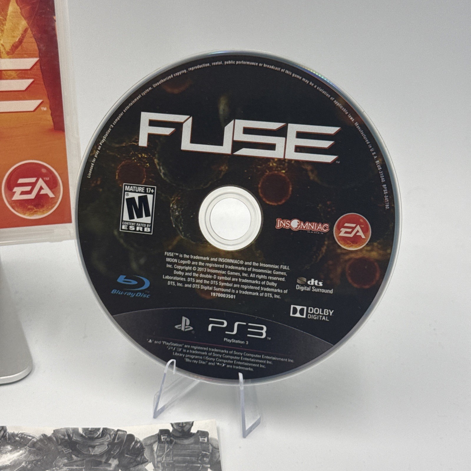FUSE (Sony PlayStation 3) PS3 Complete w/Manual Tested & Working