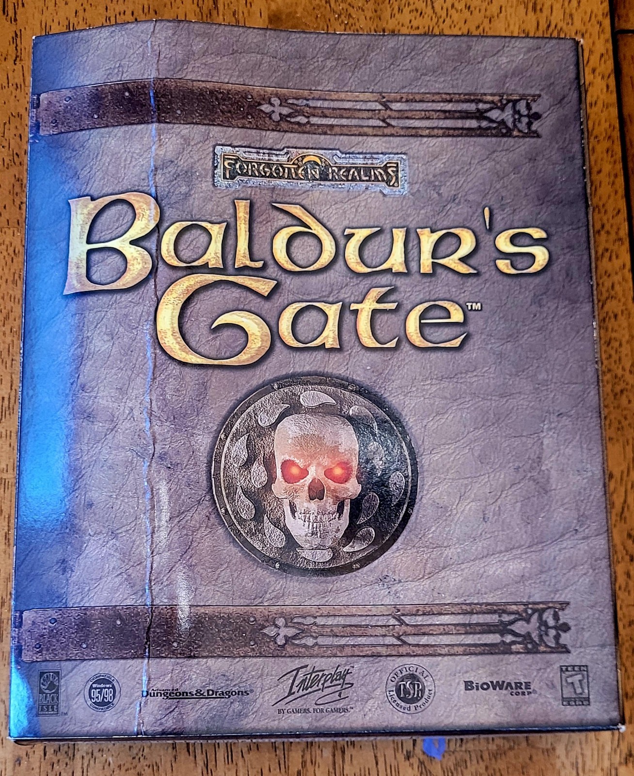 Baldurs Gate PC CD-ROM 1998 Big Box Complete Game Manual 5 Discs. Classic