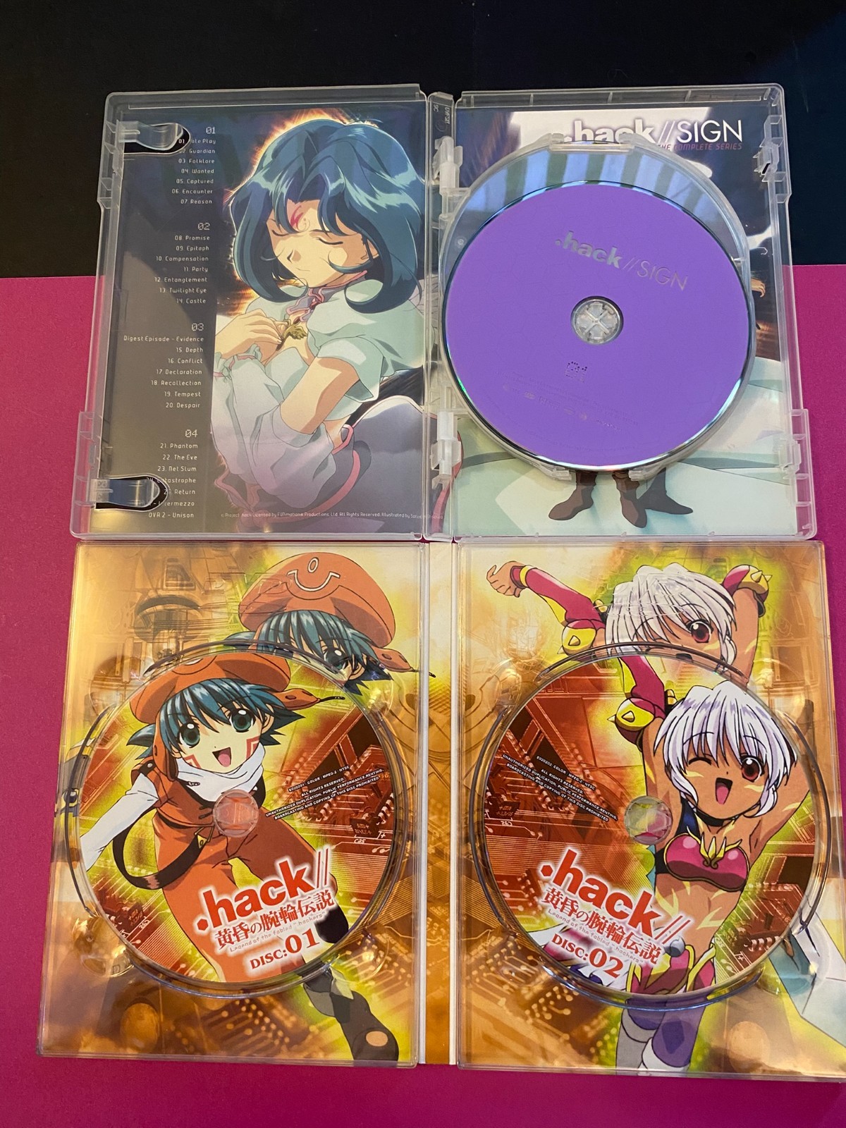 dot hack for PS2 & PS4 complete collection & two complete dot hack anime dvds