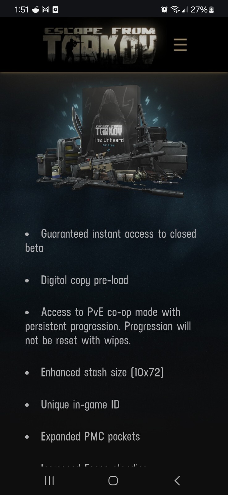Escape From Tarkov Unheard Edition