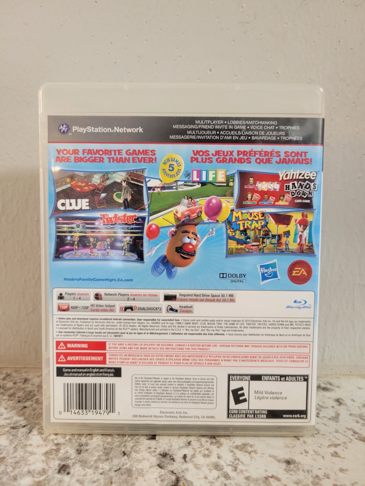 Hasbro Family Game Night 3 (Sony PlayStation 3, 2010) CIB Ps3 FAST SAME DAY SHIP