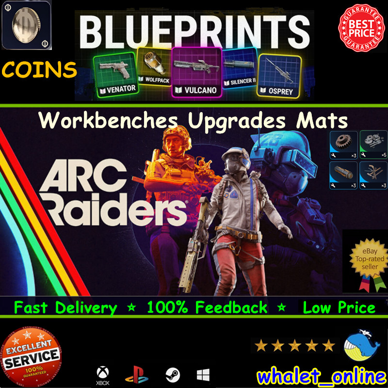 ARC Raiders Blueprints/Coins/Weapons/Crafting Materials Fast trade🚀Virtual Item