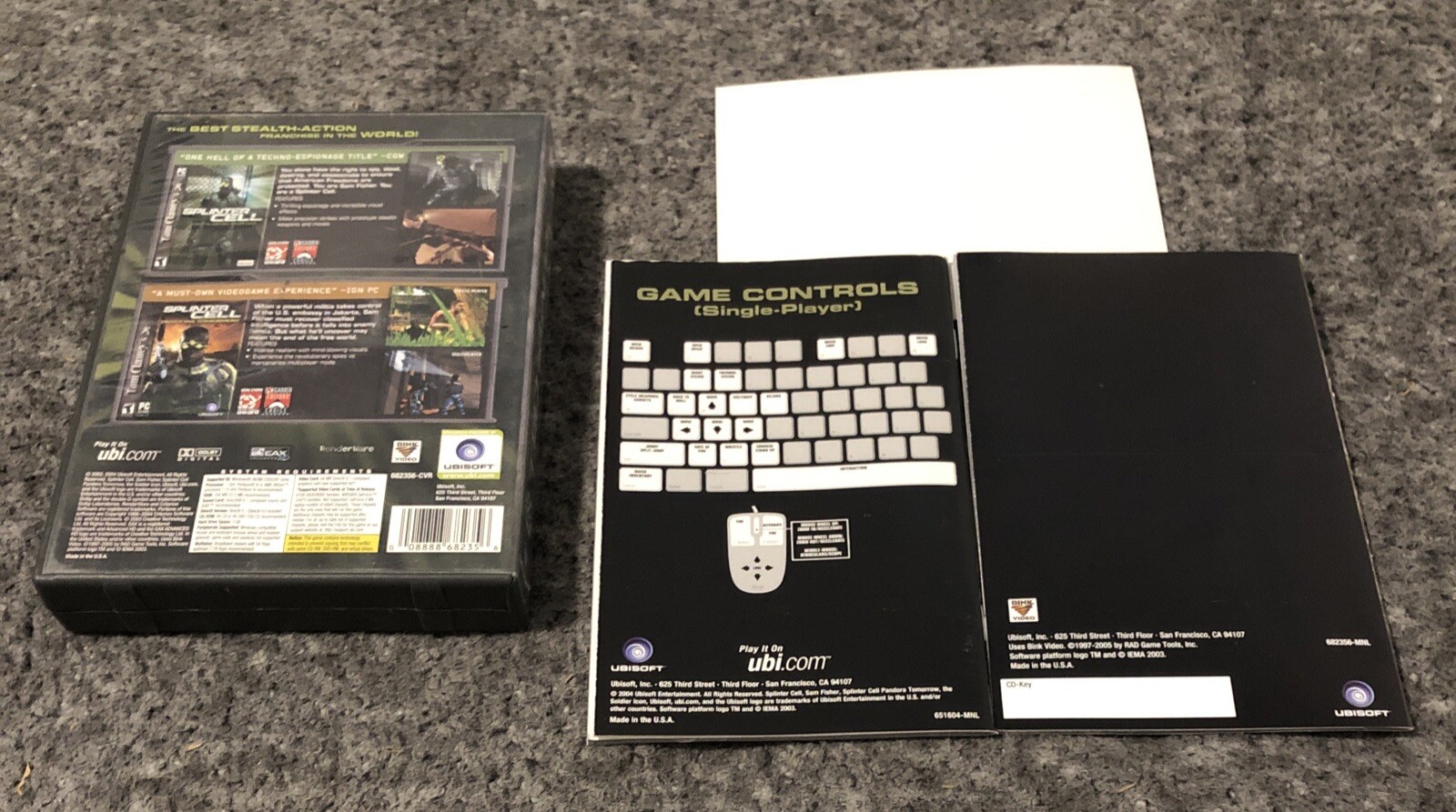Tom Clancy’s Splinter Cell: Espionage Pack (PC, 2005) ALL SIX DISCS w/ Manuals