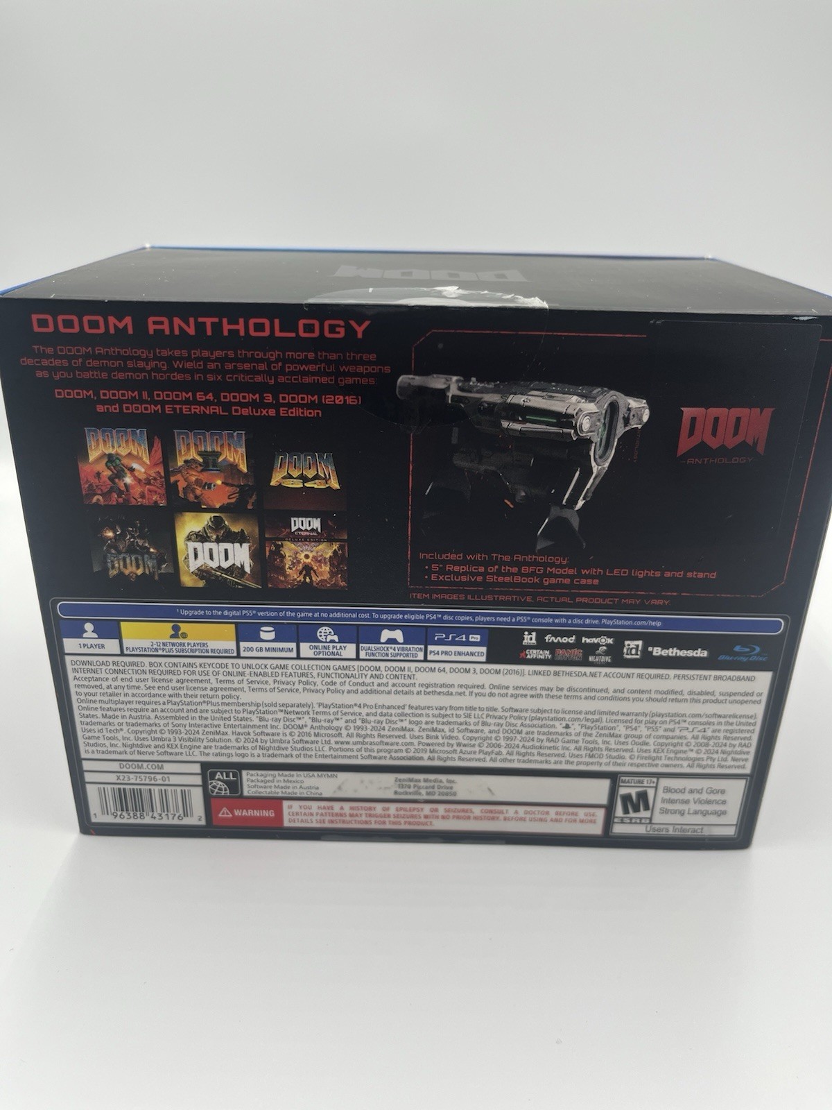 Bethesda DOOM Anthology PS4 2024 Collector’s SteelBook Edition – Brand New