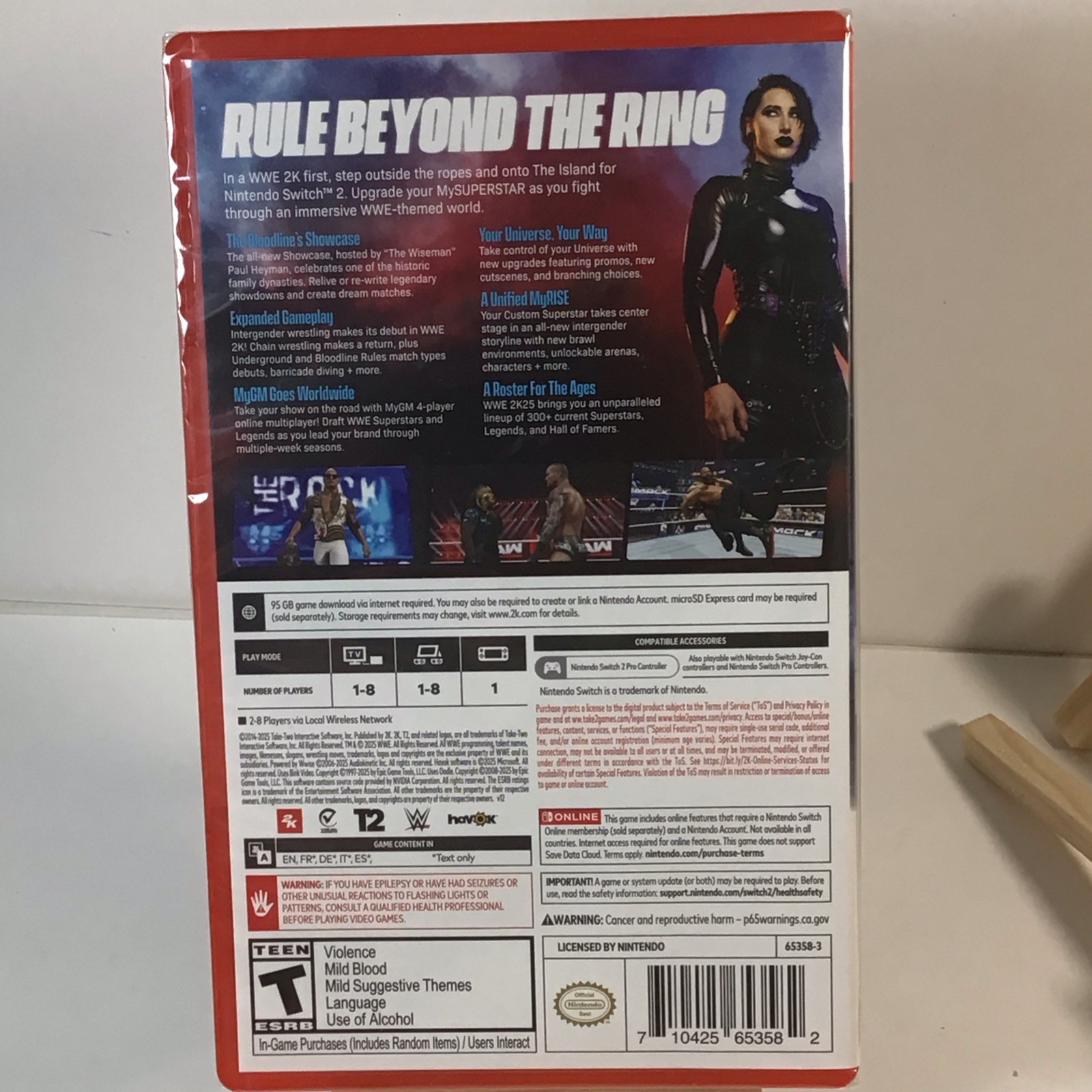 WWE 2K25 Code-In-Box – Nintendo Switch 2 Brand New Factory Sealed