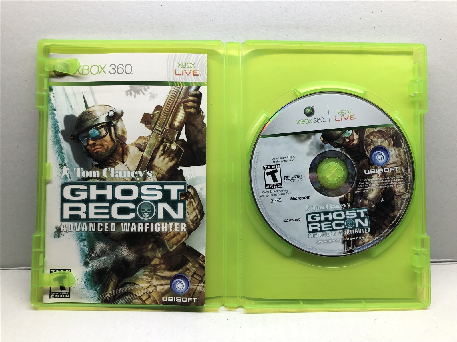 Tom Clancy’s Ghost Recon: Advanced Warfighter (Xbox 360, 2006) Complete Tested