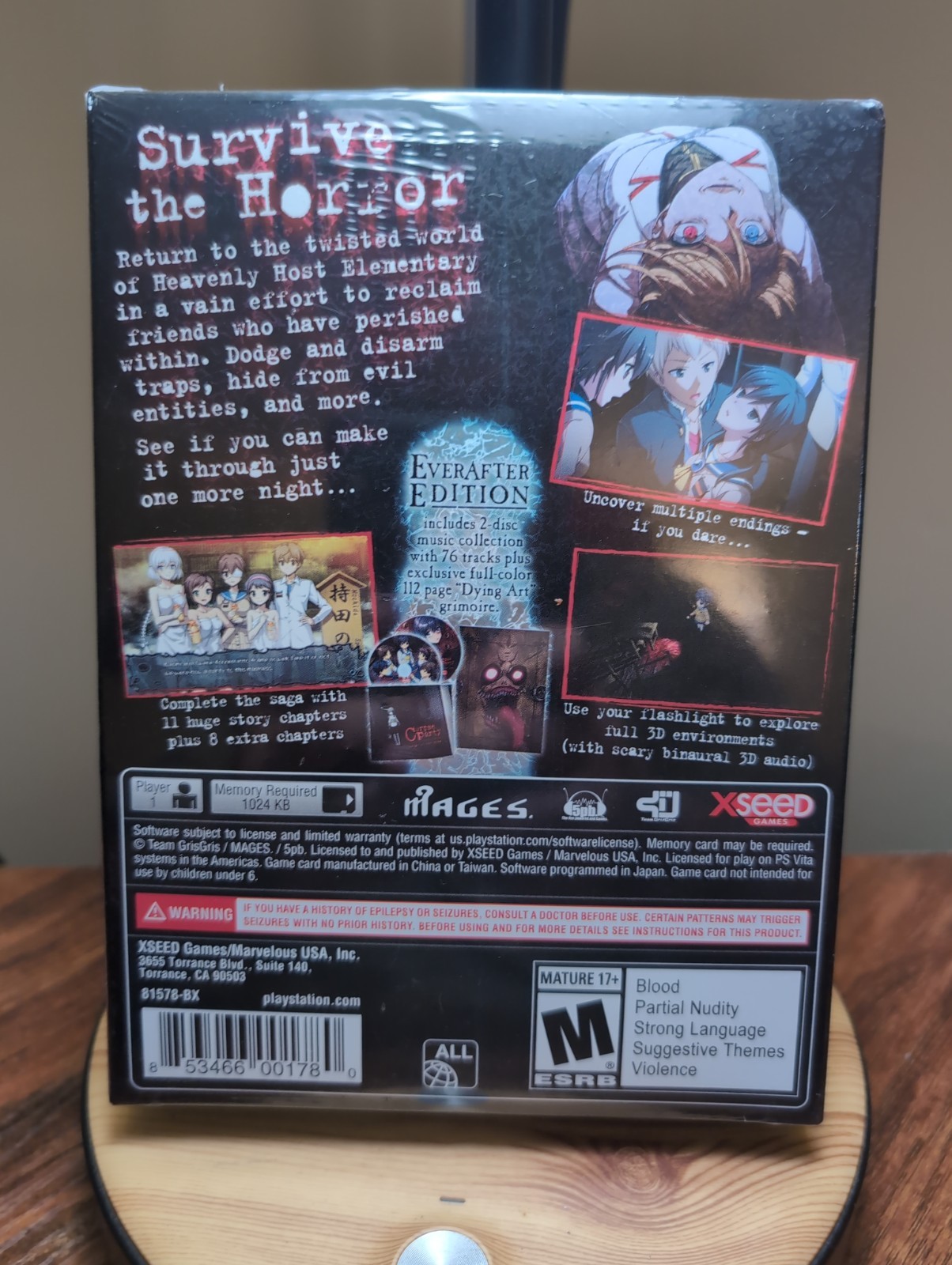 Corpse Party: Blood Drive Everafter Edition (Sony PlayStation PS Vita, 2015) NEW