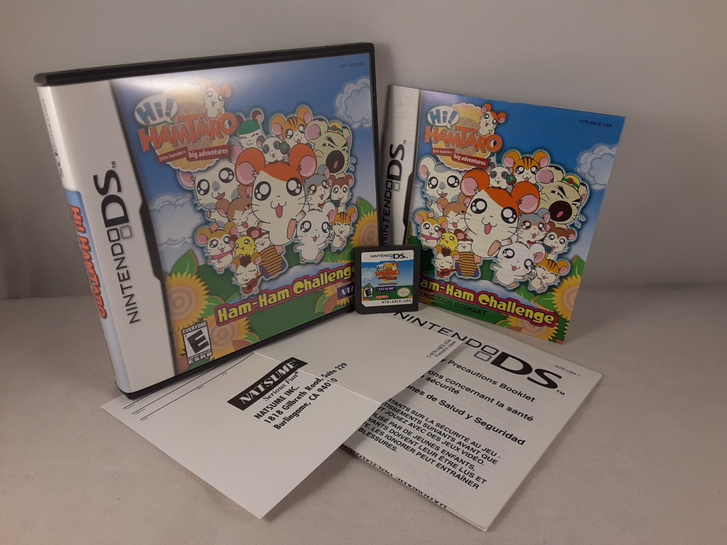 Hi! Hamtaro Ham Ham Challenge (Natsume, Nintendo DS) MINTY Excellent Condition!!