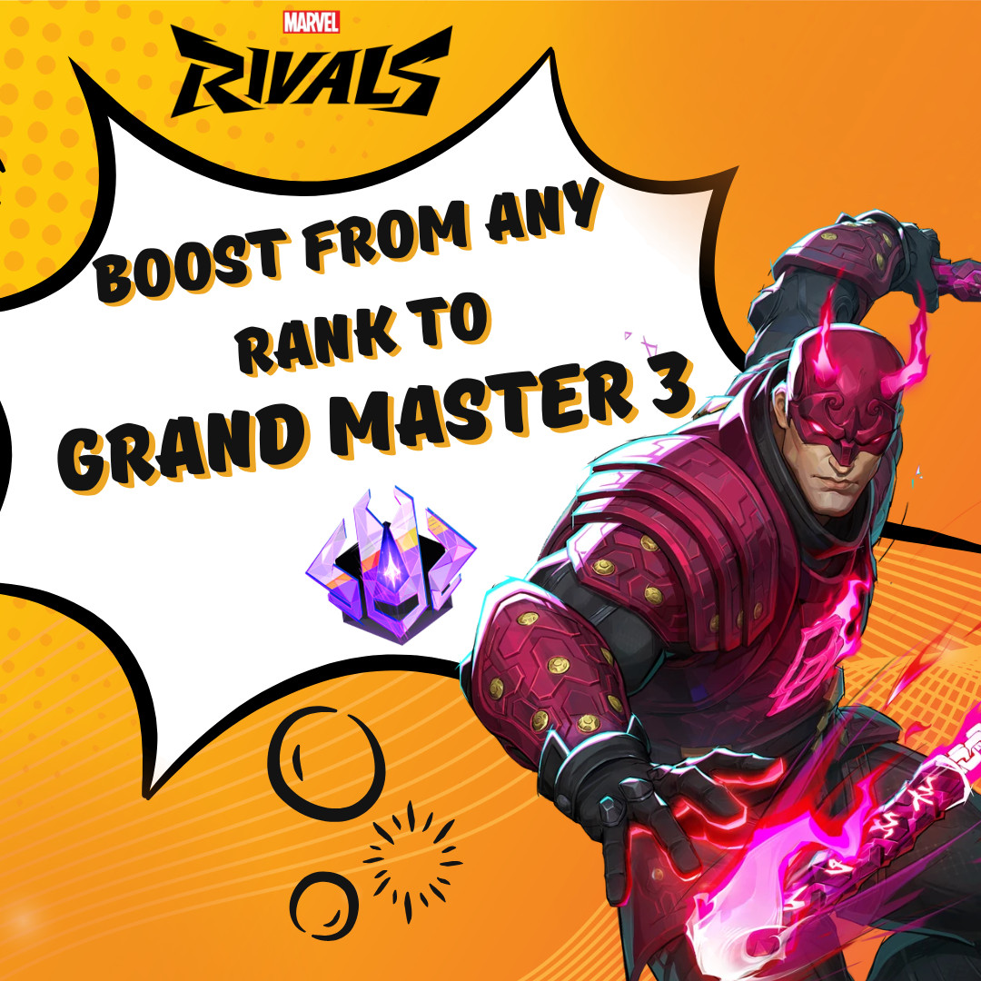 ⟡ Marvel Rivals Boost/Boosting – ANY RANK to Grand Master 3 – PC ONLY ⟡