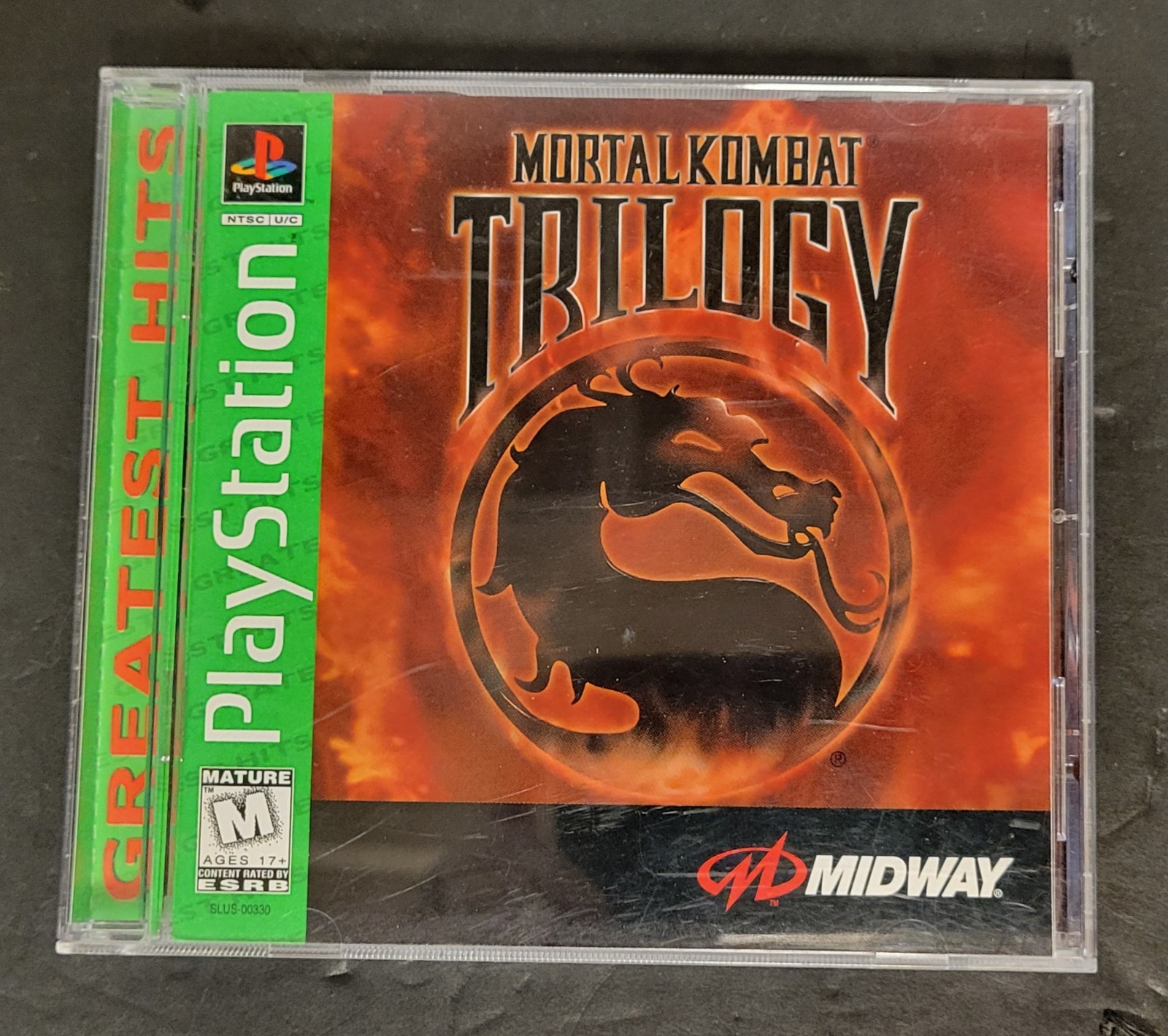 Mortal Kombat Trilogy (PlayStation 1, 1996) w/Case & Manual Tested/Works