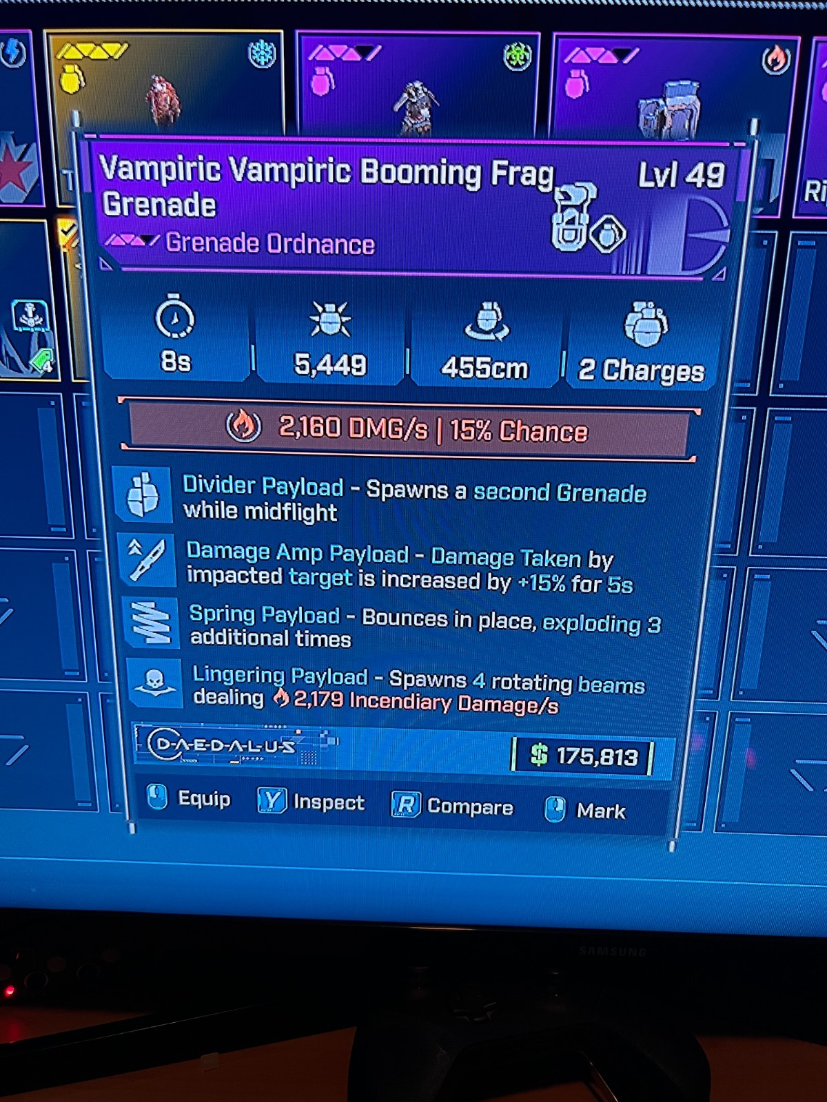Borderlands 4✨ MODDED FRAG GRENADE BL4 GEAR ORDNANCE ✅PC-PS-XBOX✨