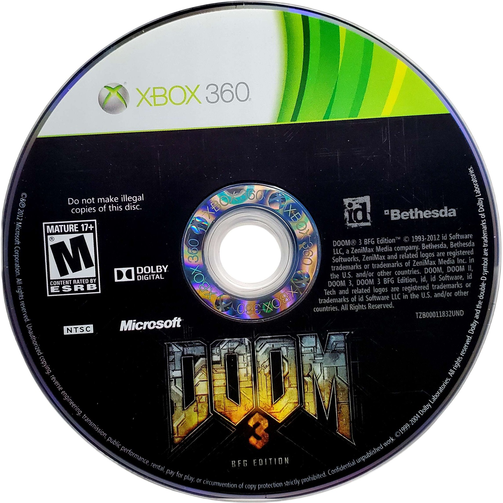 Doom 3 BFG Edition – Microsoft Xbox 360 Pristine Tested 1Y Guarantee