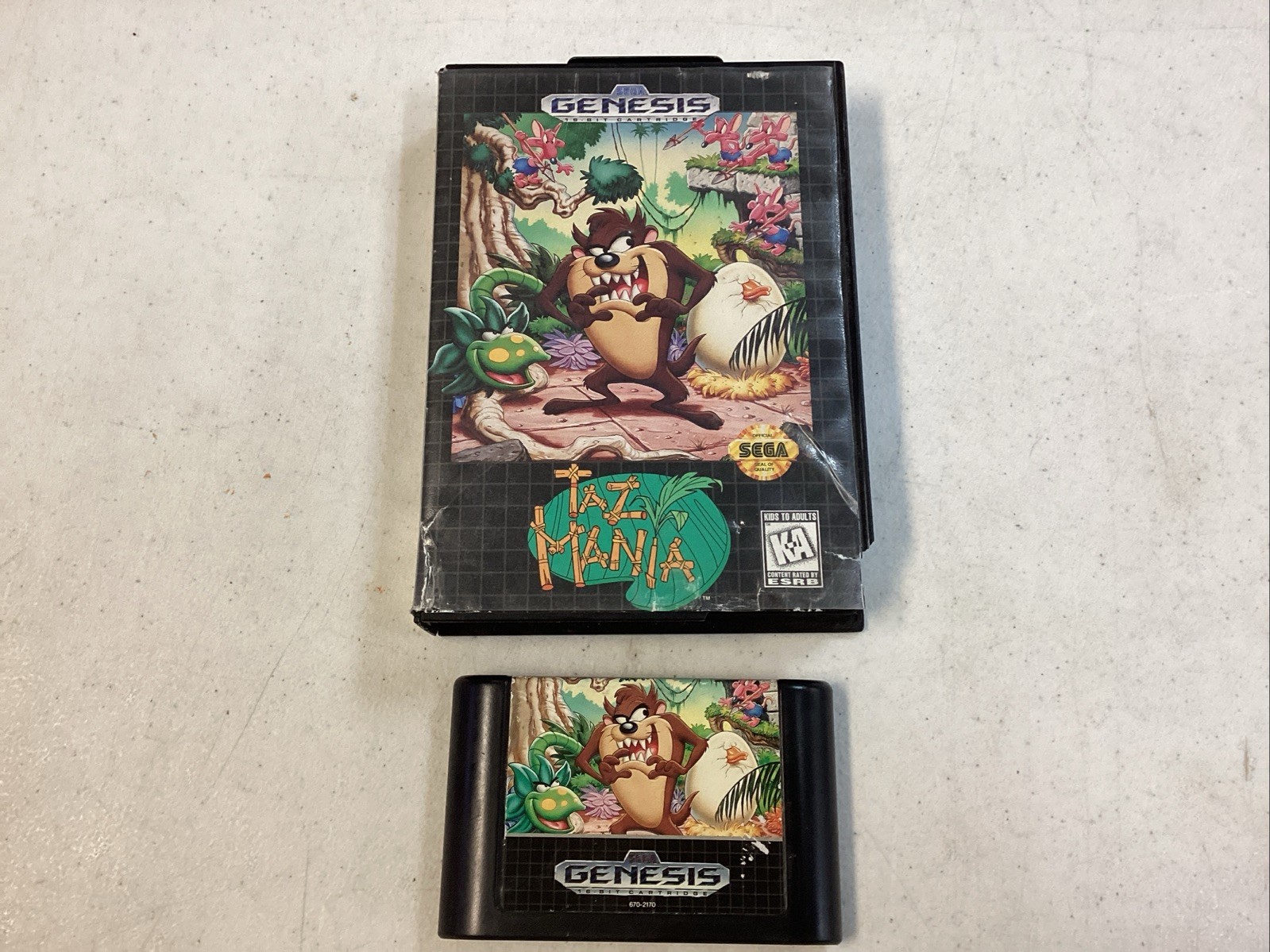 Taz-Mania (Sega Genesis, 1992) No Manual Tested B