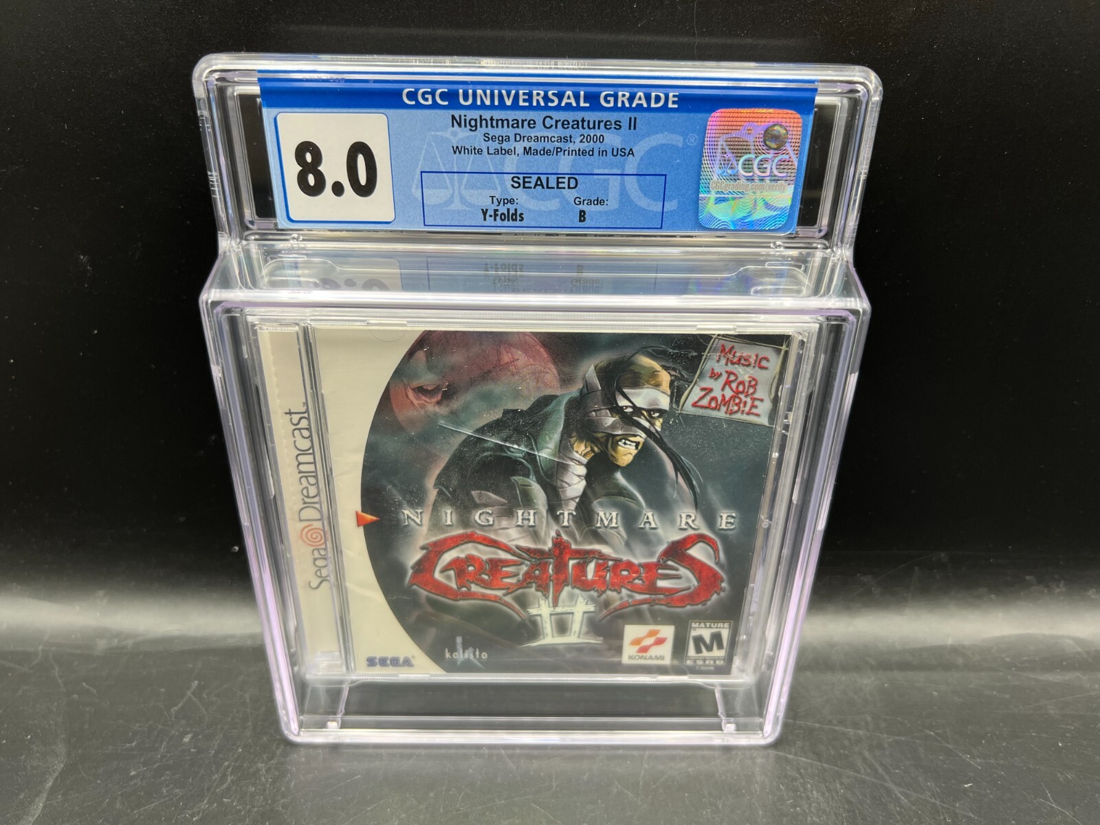 Nightmare Creatures II 2 Sega Dreamcast CGC 8.0 B FACTORY SEALED RARE WATA VGA