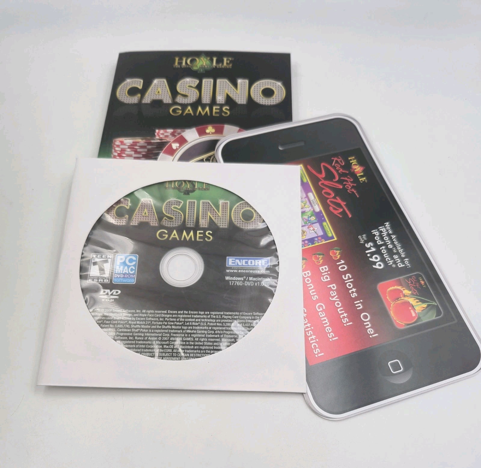 #1 Best Selling Casino Games Hoyle Video Game Pc DVD Cd-ROM T-Teen New Open Box
