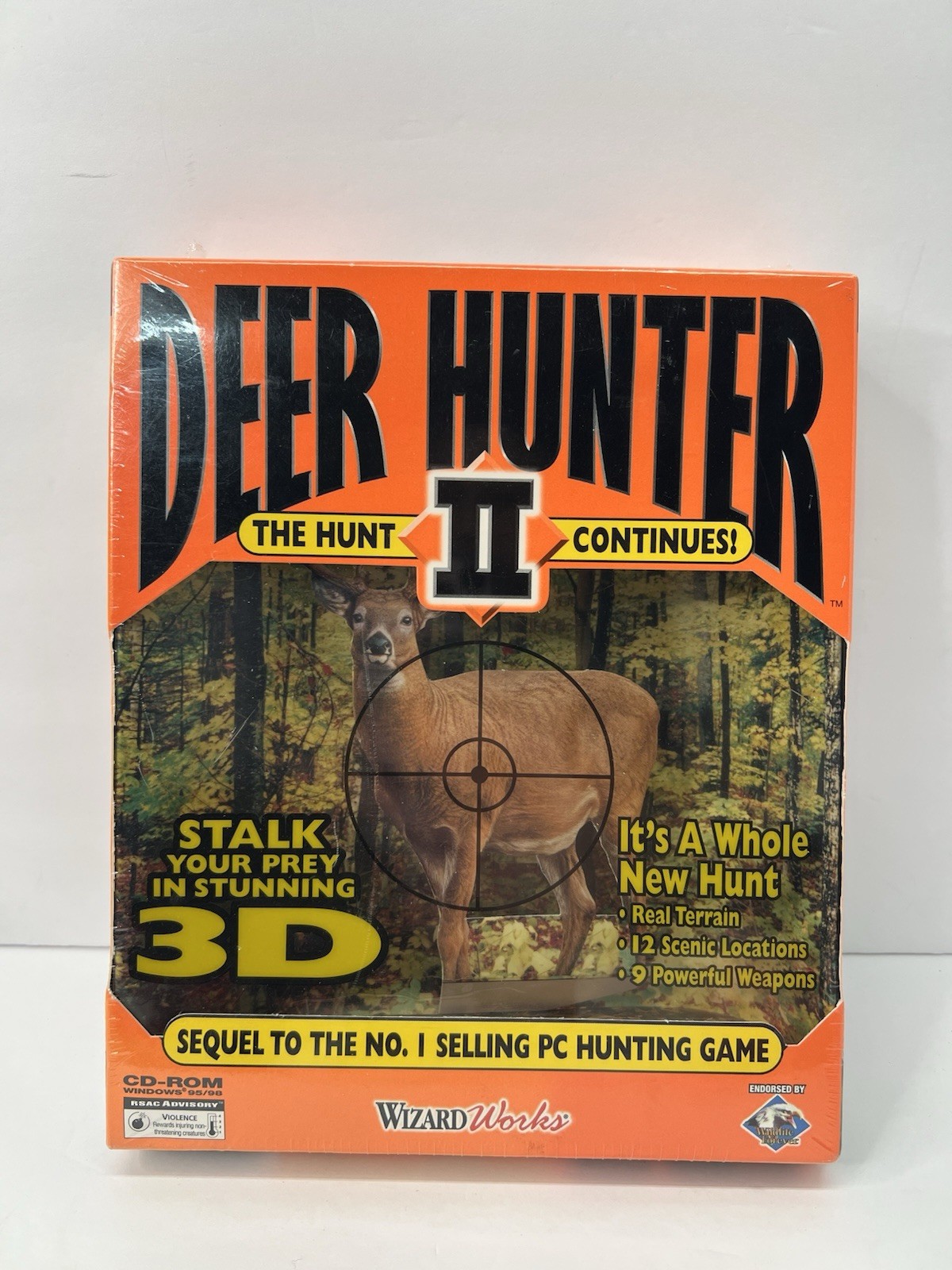 Deer Hunter II 2 TWO The Hunt Continues (PC, 1998) HUNTING WIndows 95/98 SEALED