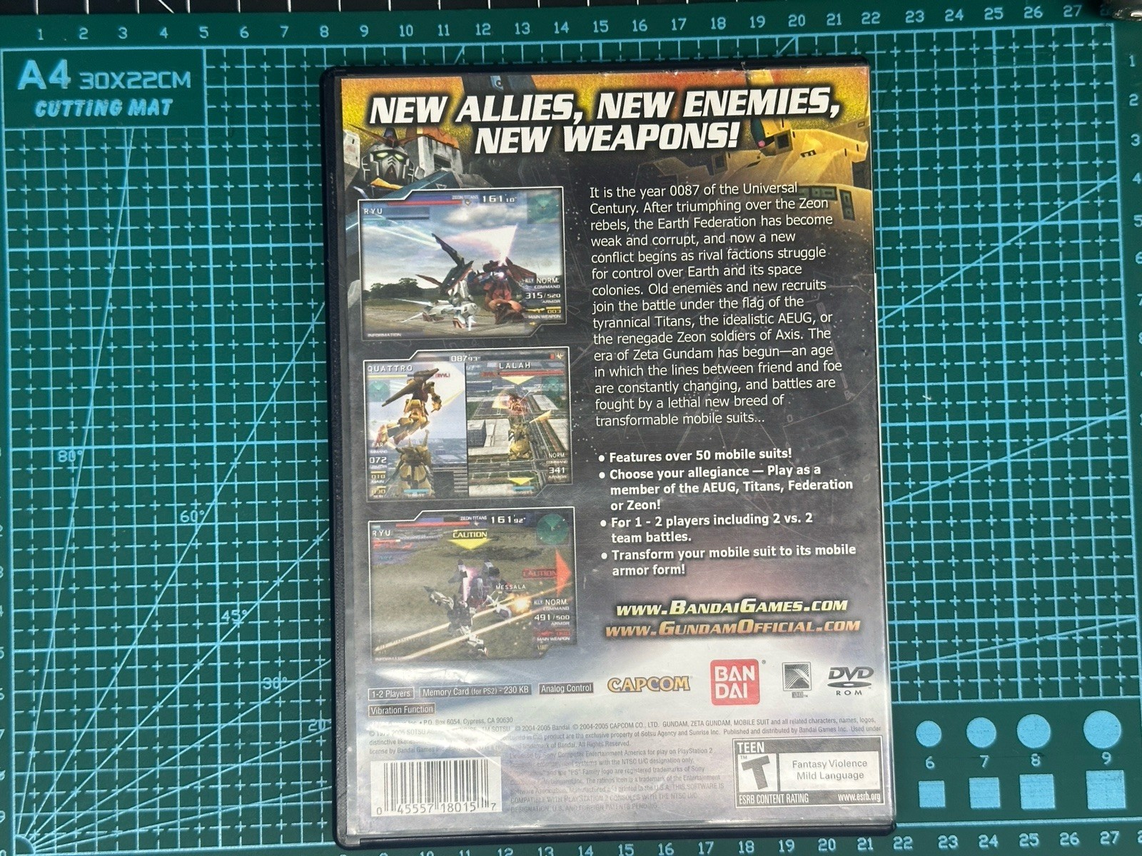 Mobile Suit Gundam: Gundam vs. Zeta Gundam (Sony PlayStation 2, 2005)