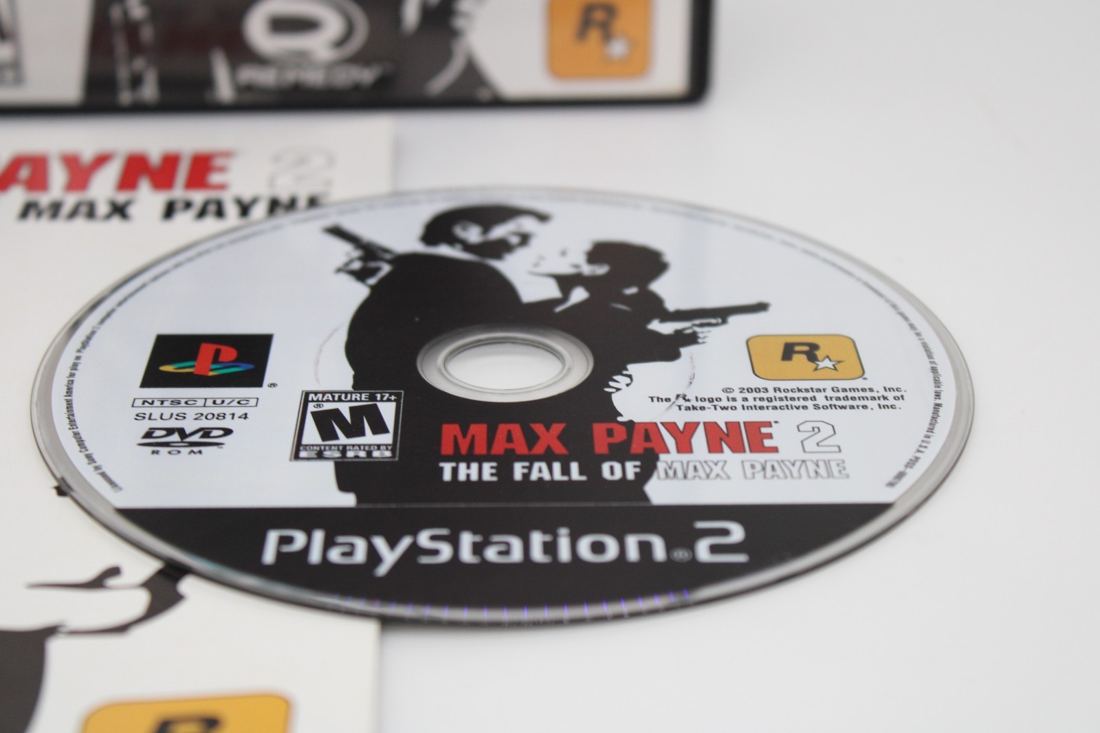 Refurbished PS2 Max Payne 2 The Fall of Max Payne Complete CIB Excellent Mint BL