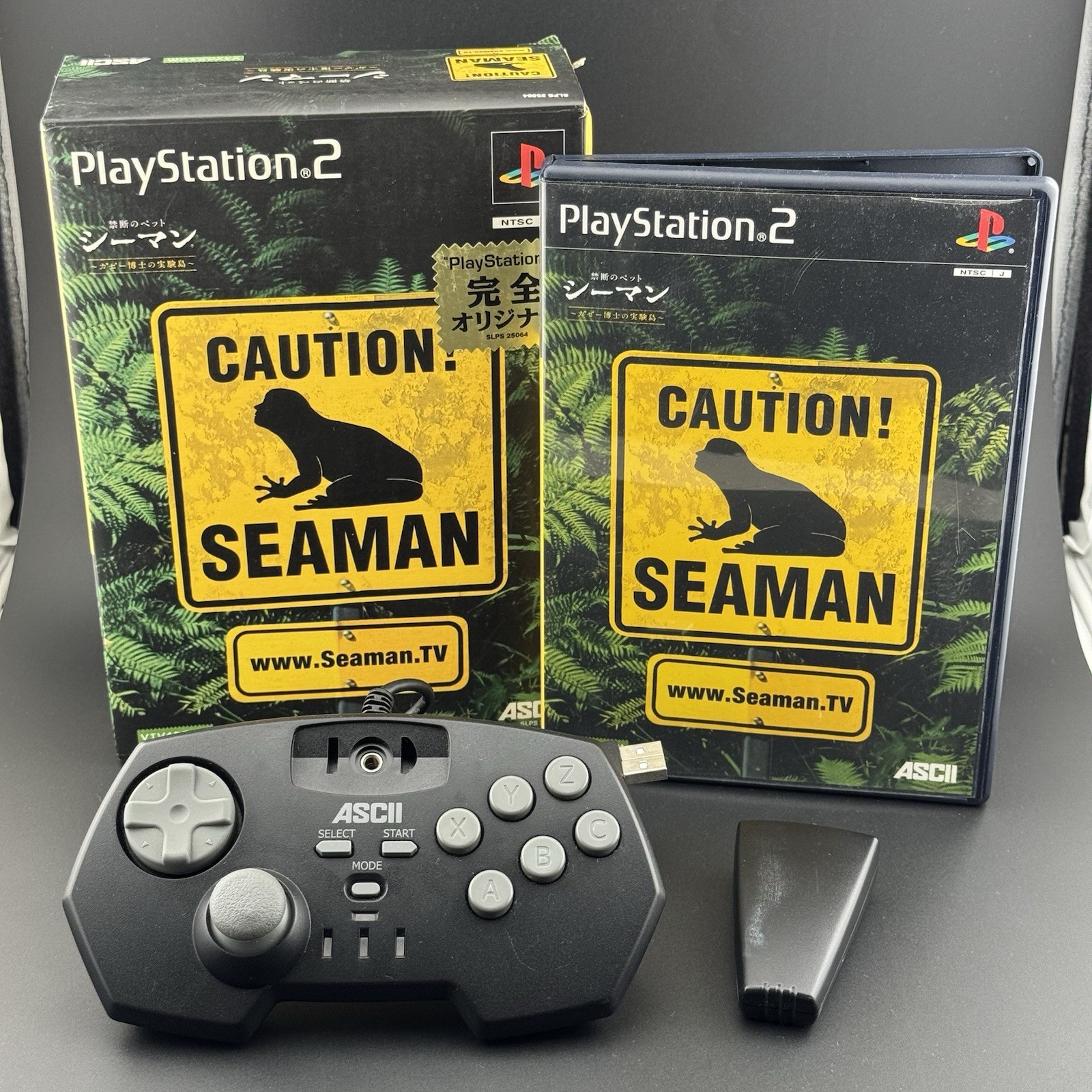 Sony PlayStation 2 PS2 Seaman Controller + Mic Set Complete CIB JPN | US SELLER