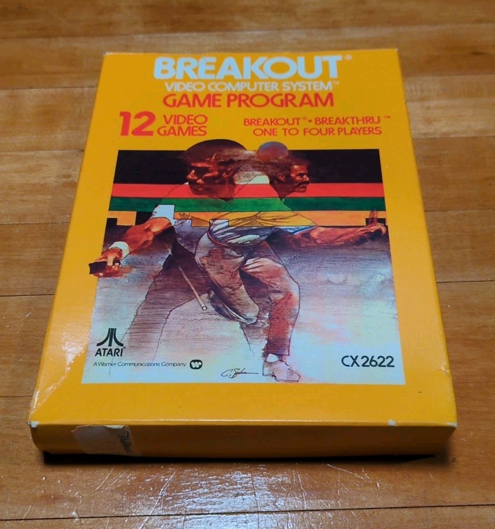 Breakout (for Atari 2600) Complete in Box CIB
