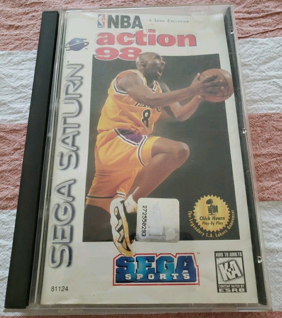 NBA Action 98 (Sega Saturn, 1997) CIB b-2