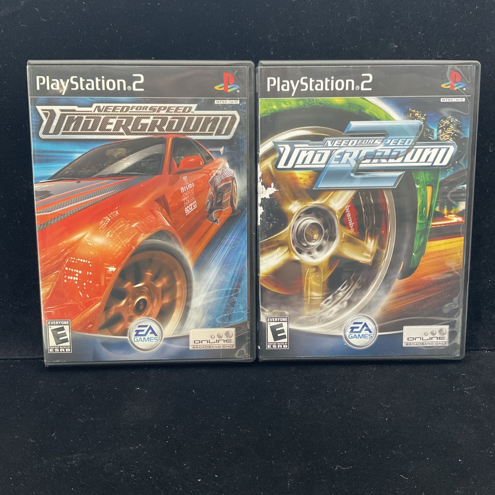 Need for Speed: Underground 1 & 2 (PS2) Tested & Working Clean 1 YR Warranty
