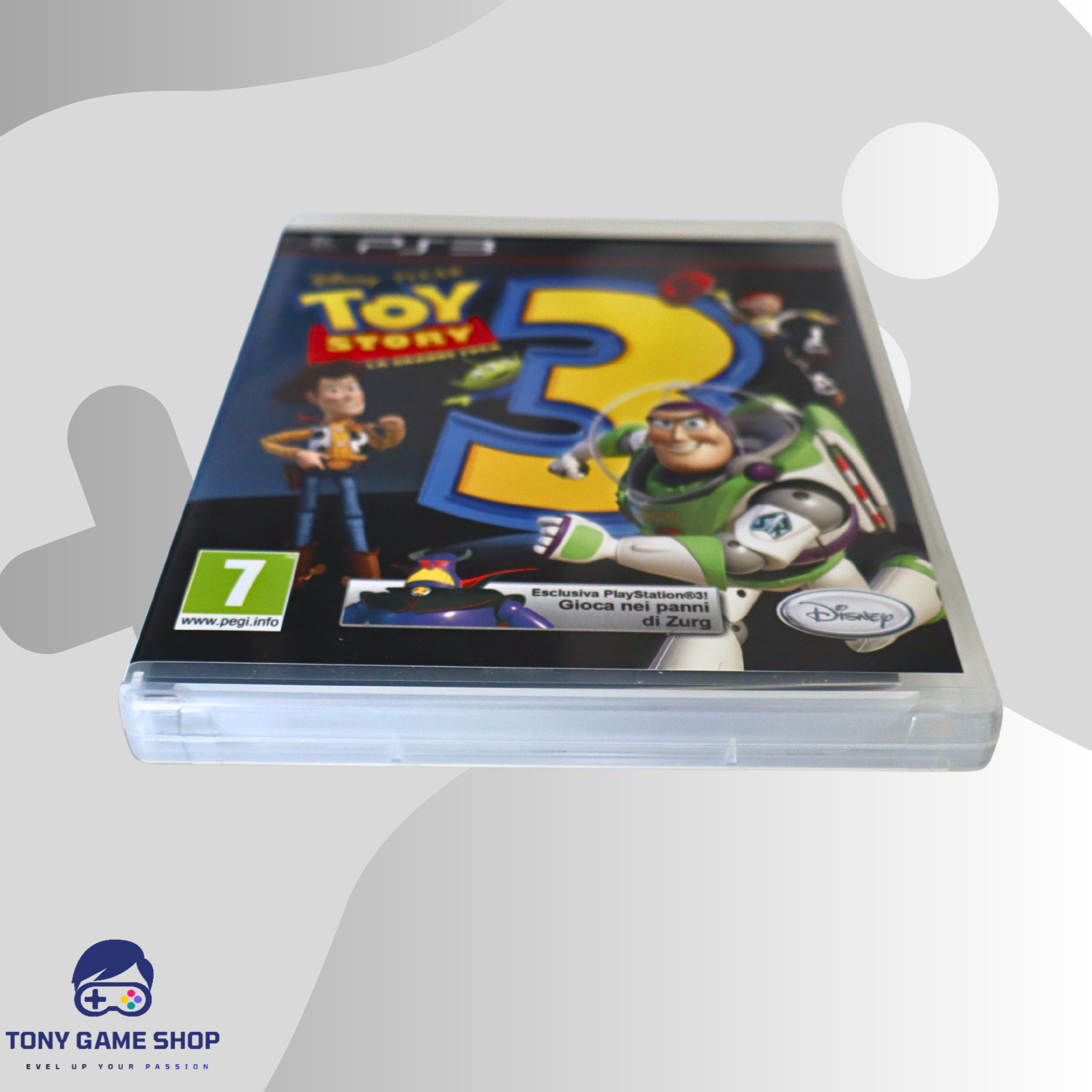Toy Story 3 La Grande Fuga PS3 w/ Cardboard Italian Edition PlayStation 3 CIB