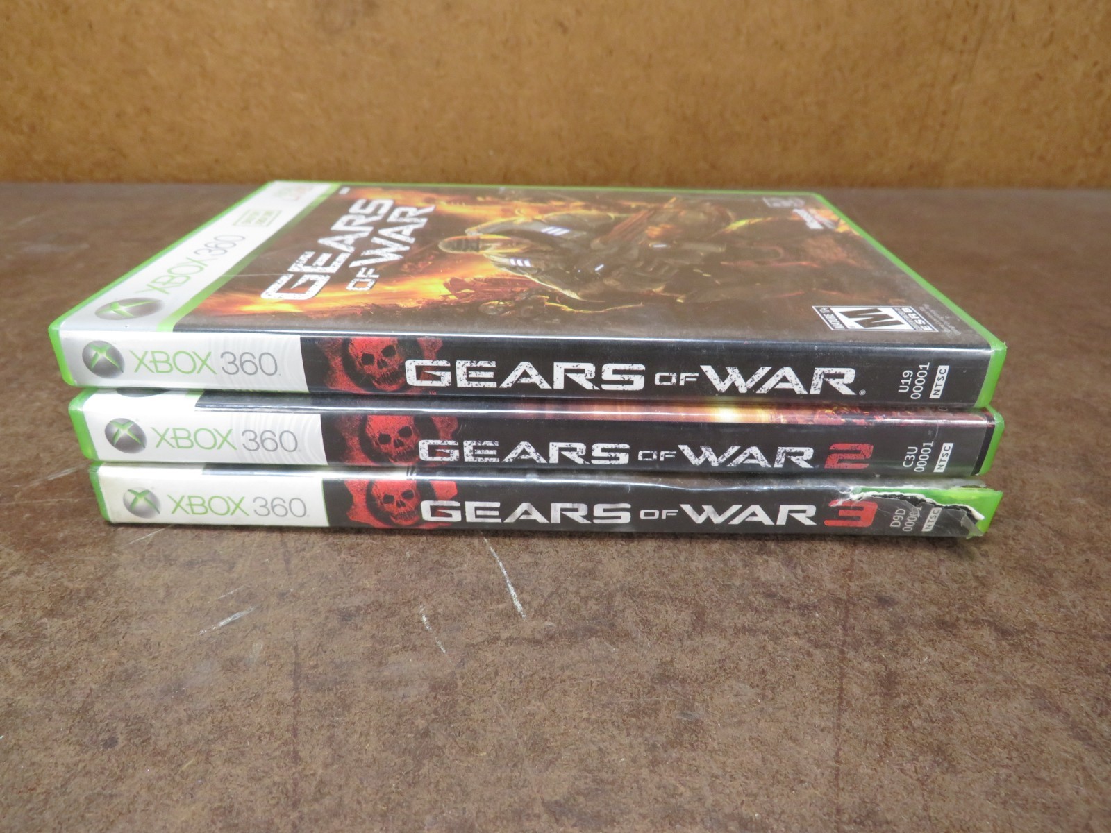 XBOX 360 Video Game Lot of 3 War Fighting Gears of war 1 2 3 series