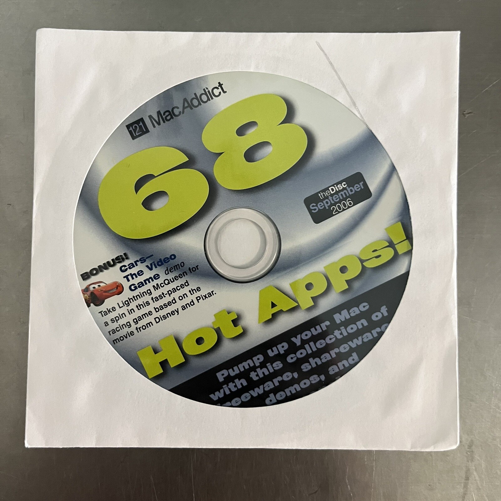 MacAddict CD-ROM The Disc (Loose) September 2006 #121 68 Hot Apps!