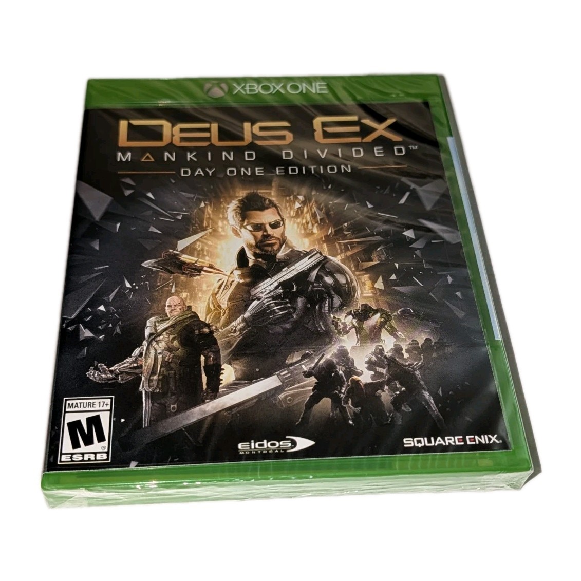 Deus Ex Mankind Divided Day One Edition XBOX One New Factory Sealed Video Game ^