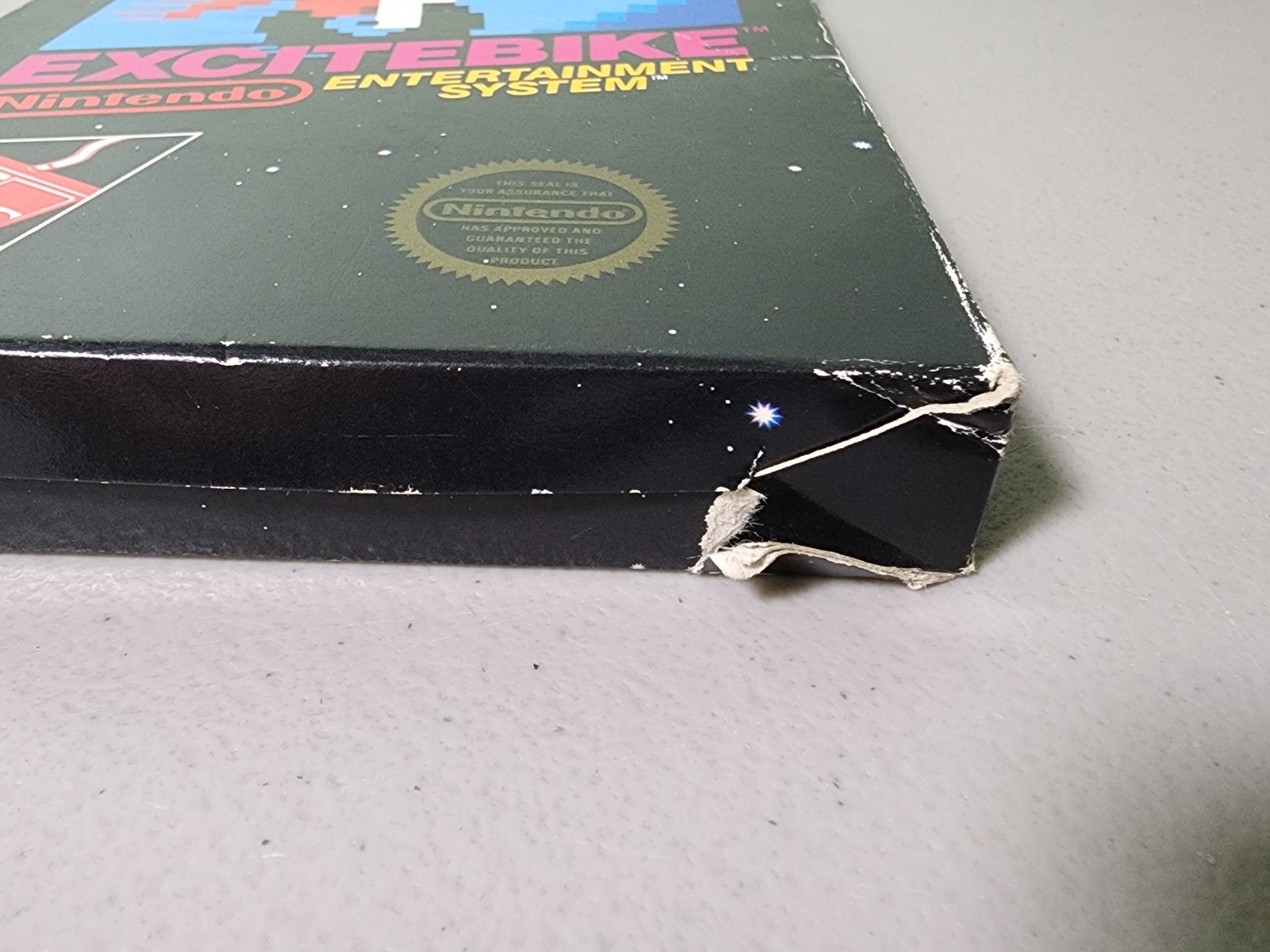 NES Excitebike (Nintendo NES, 1985) Complete CIB w/ Game Manual Box – Tested