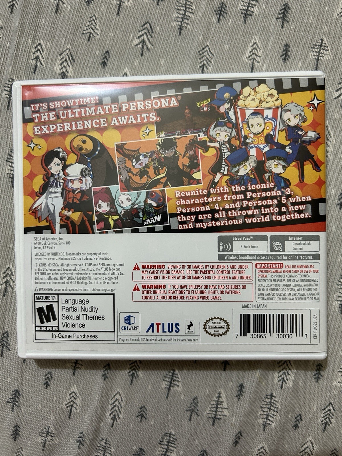 Persona Q2: New Cinema Labyrinth (Nintendo 3DS, 2019) CIB Complete w/ Manual