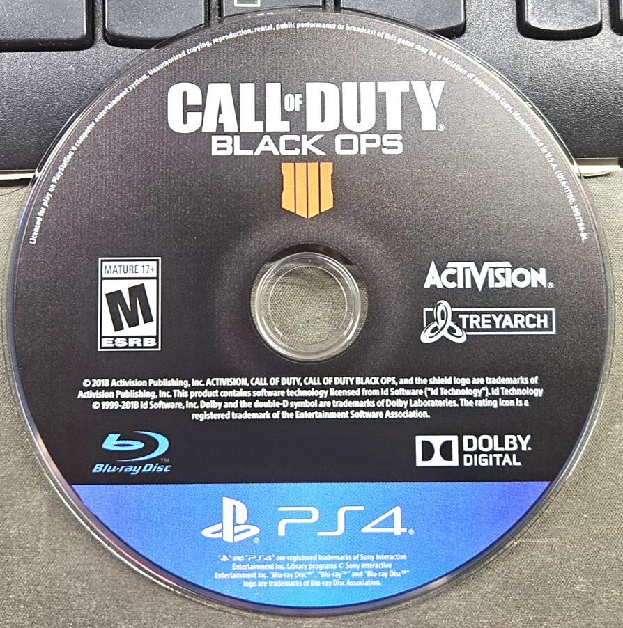 Call of Duty Black Ops 4 (PS4) PLAYSTATION 4 GOOD!!! DISC ONLY!!!