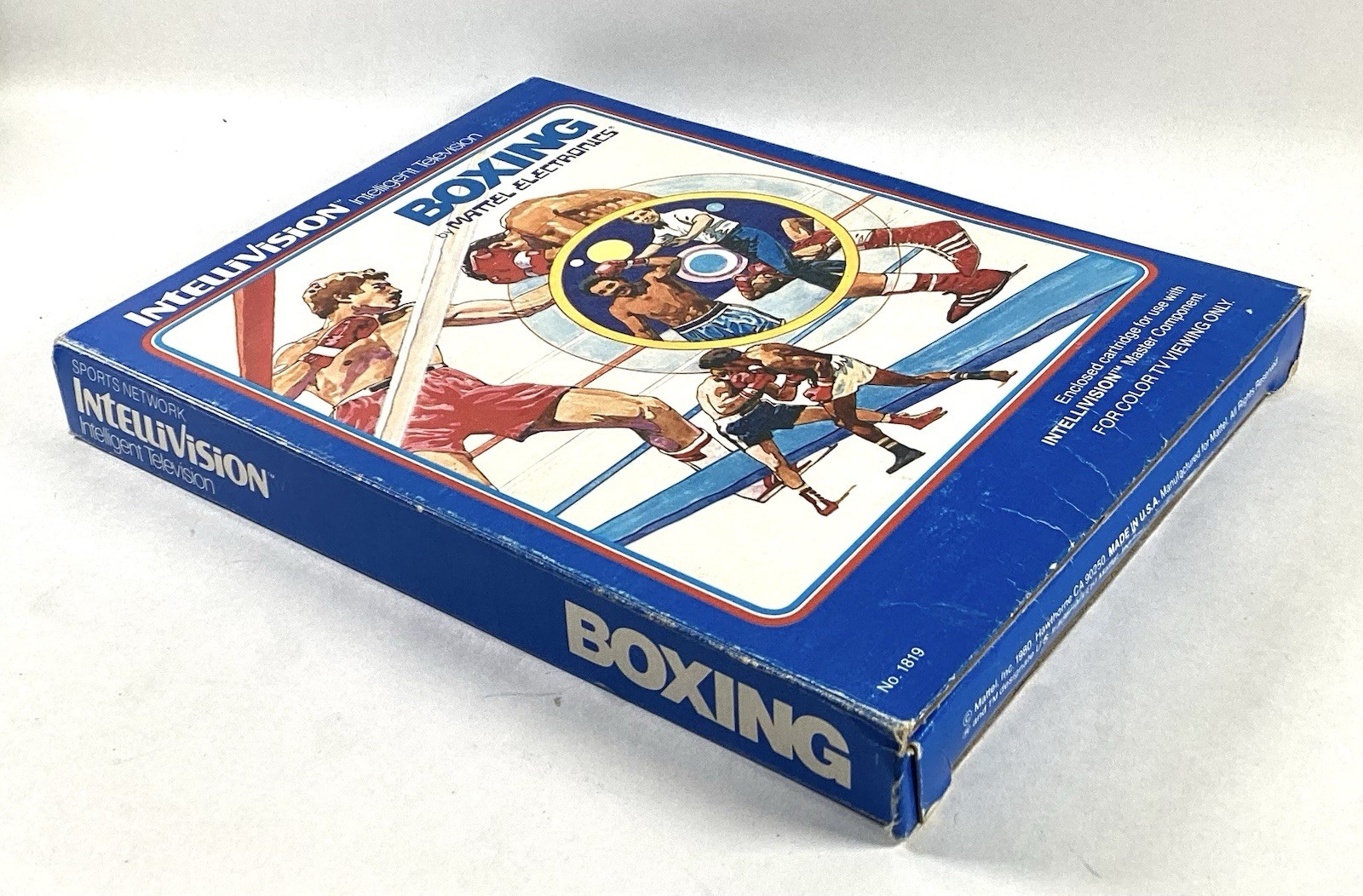 4 Intellivision Games With Rough Boxes With Manuals Overlays