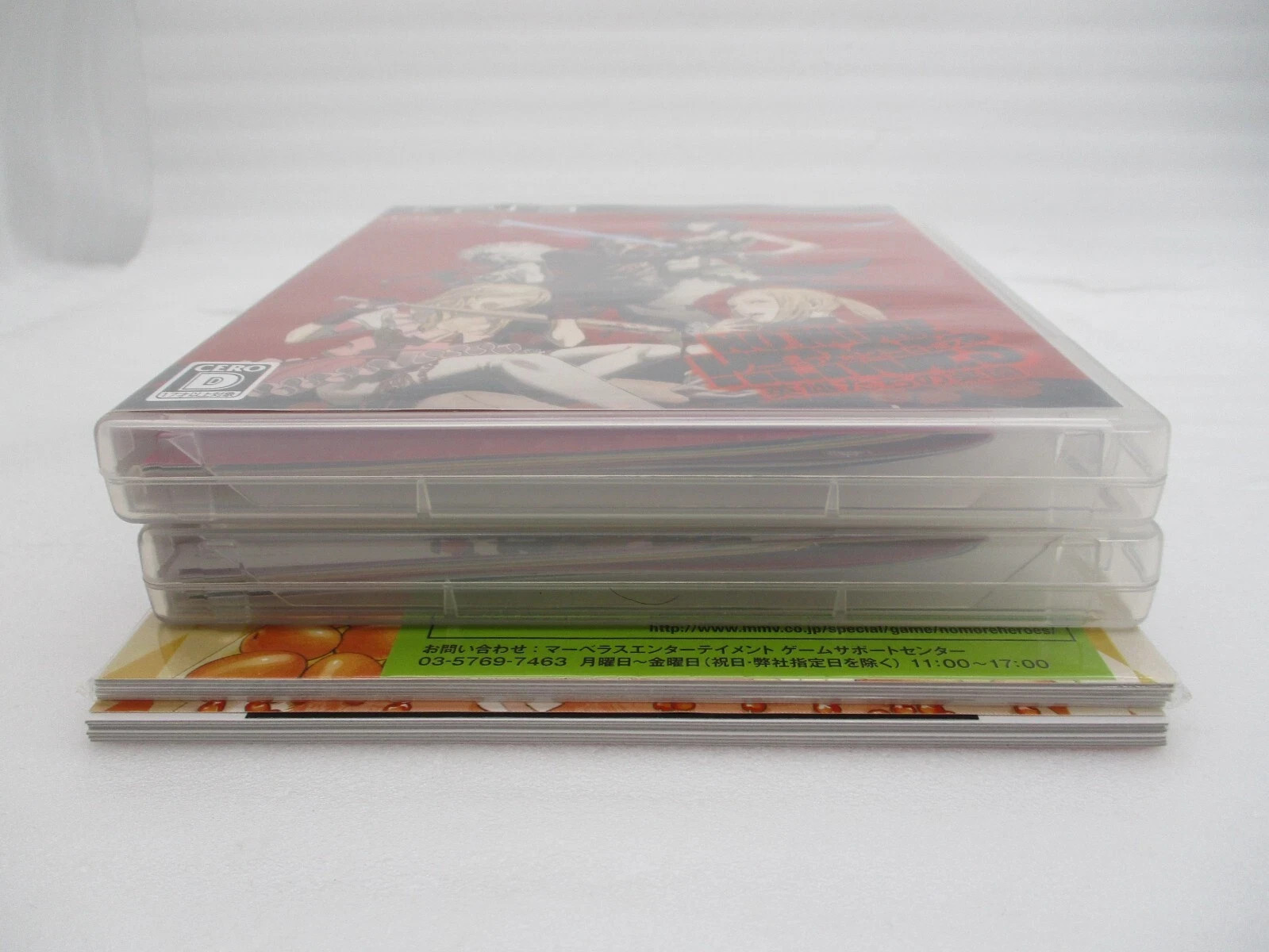 PS3 NO MORE HEROES Regular Edition & Red Zone Ver. w/ portraits Japan import