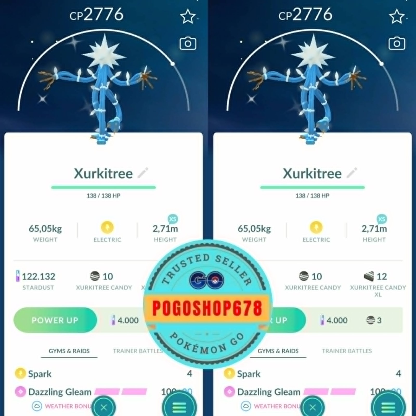 Pokémon PTC Go – Shiny Xurkitree ✨ Mini or Trade