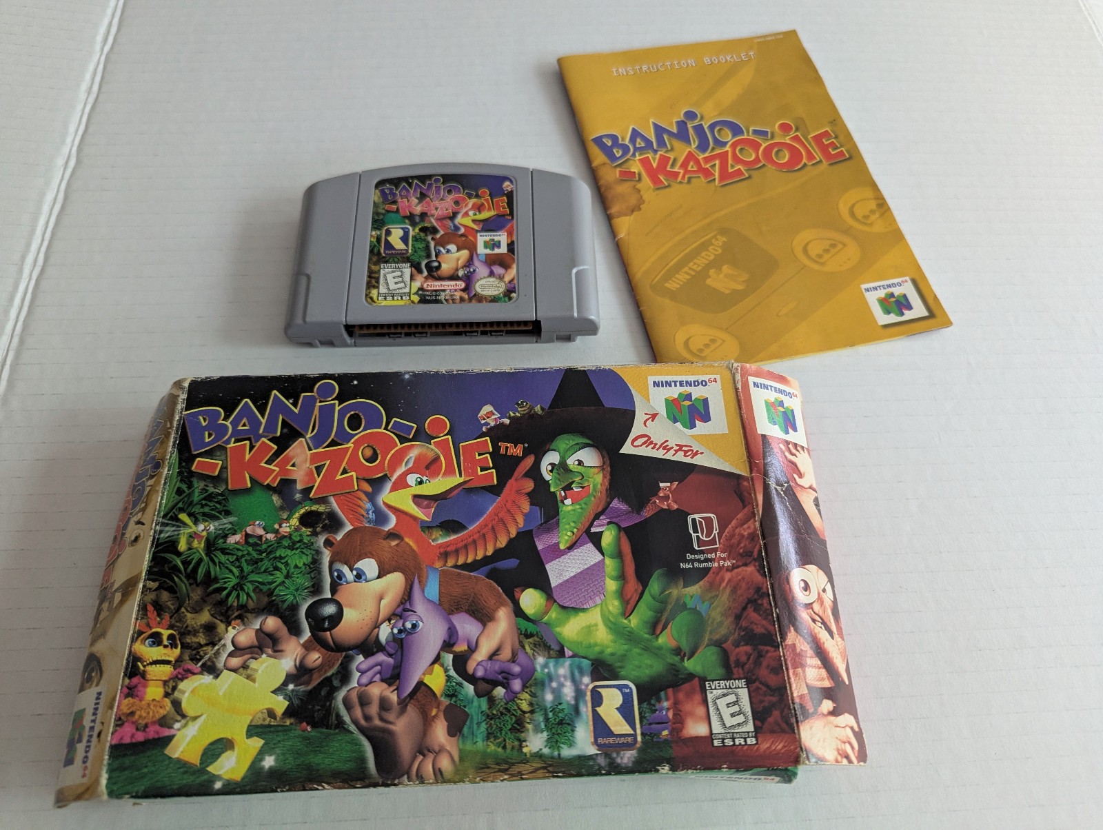 Banjo-Kazooie Nintendo 64 1998 Complete In Box w/ Manual N64 CIB