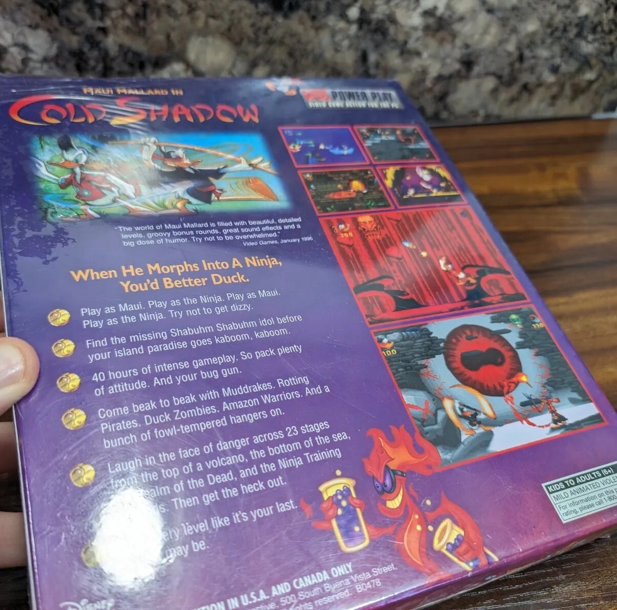 New Maui Mallard Cold Shadow Disney Interactive Big Box PC Game Windows Sealed