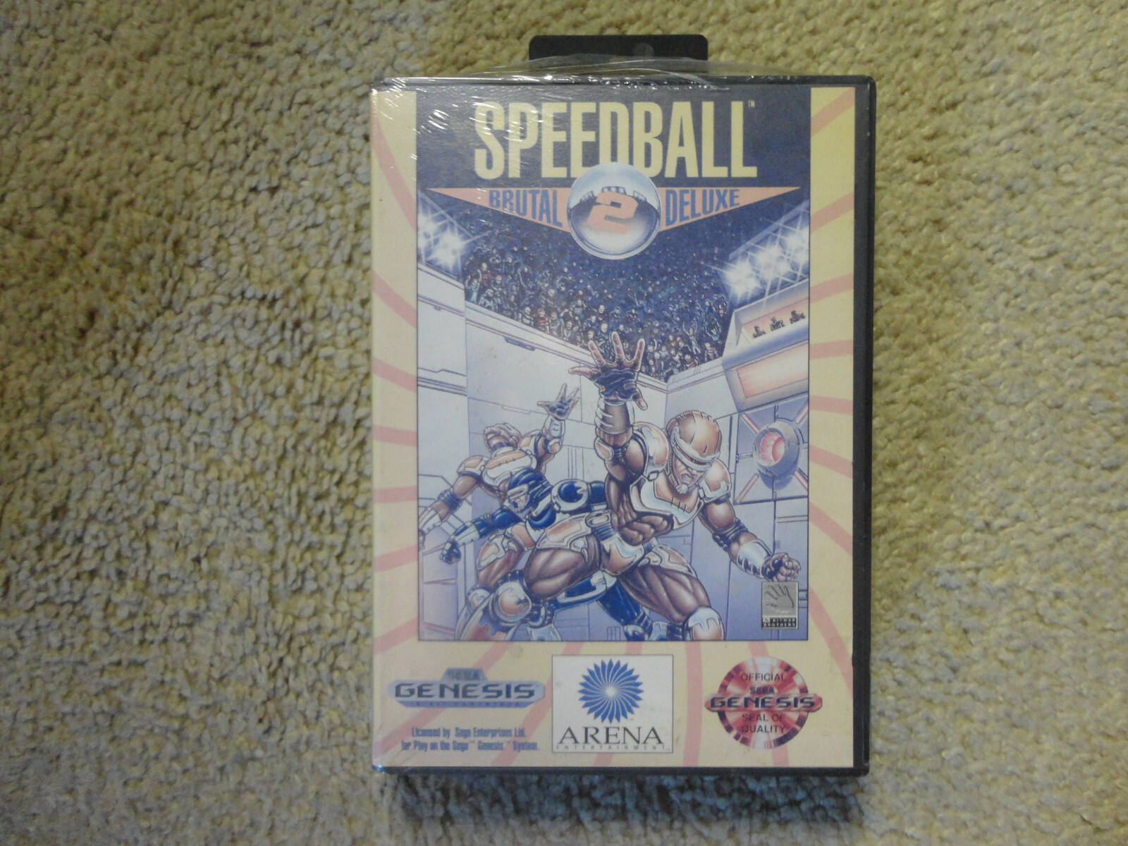 Speedball 2 Brutal Deluxe (Sega Genesis, 1990) Brand New & Factory Sealed Rare