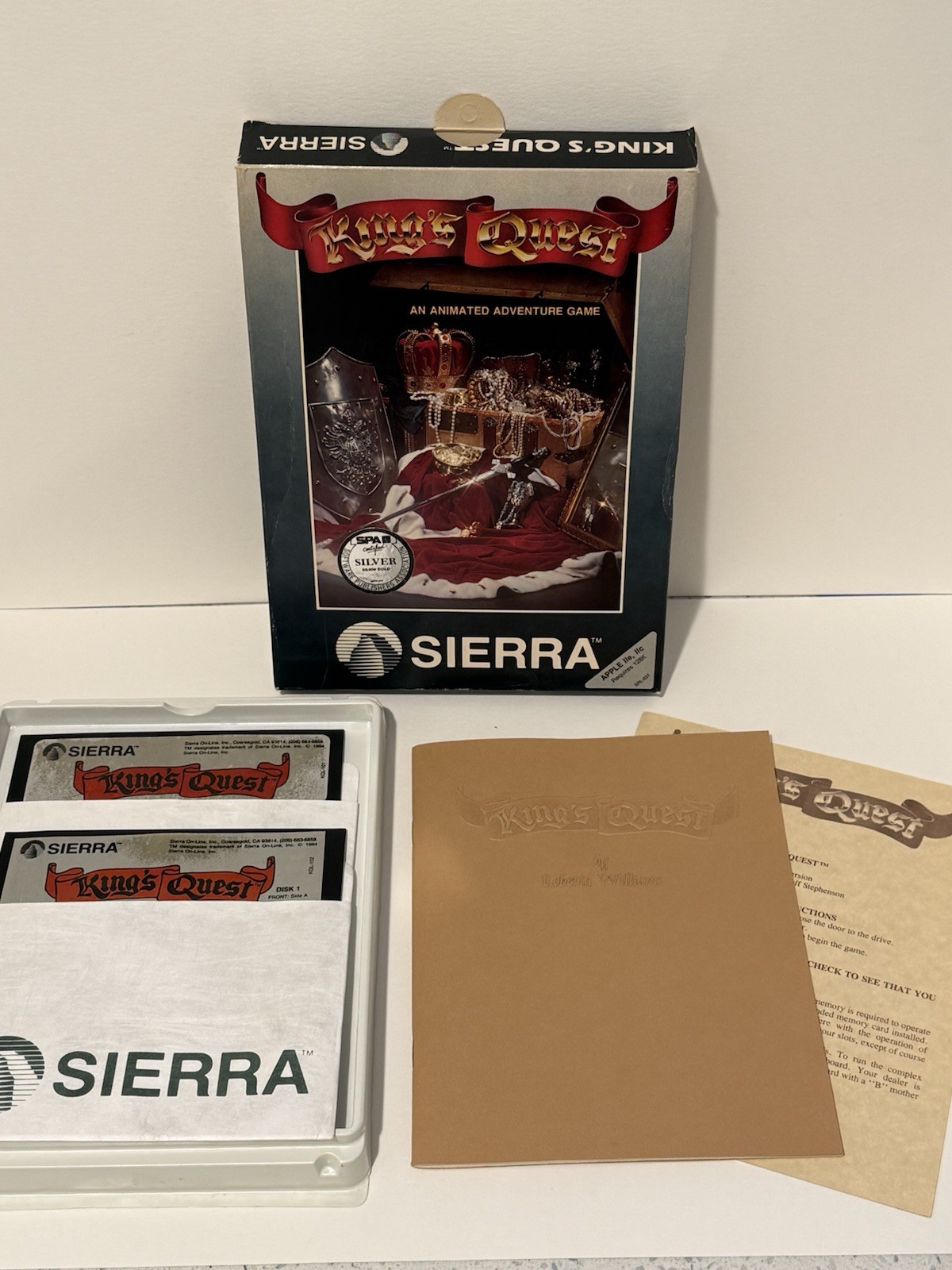 King’s Quest Original 1984 Apple II Sierra Vintage PC Computer Game